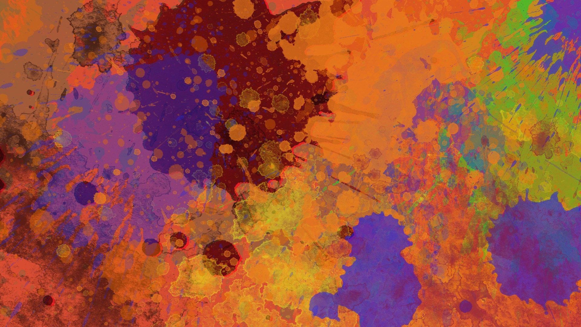 Wallpapers abstraction splatter colors on the desktop