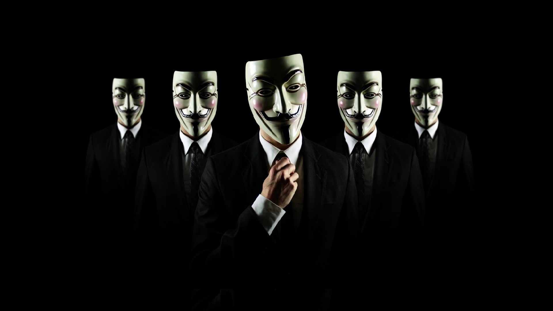Wallpapers twilight anonymous many on the desktop