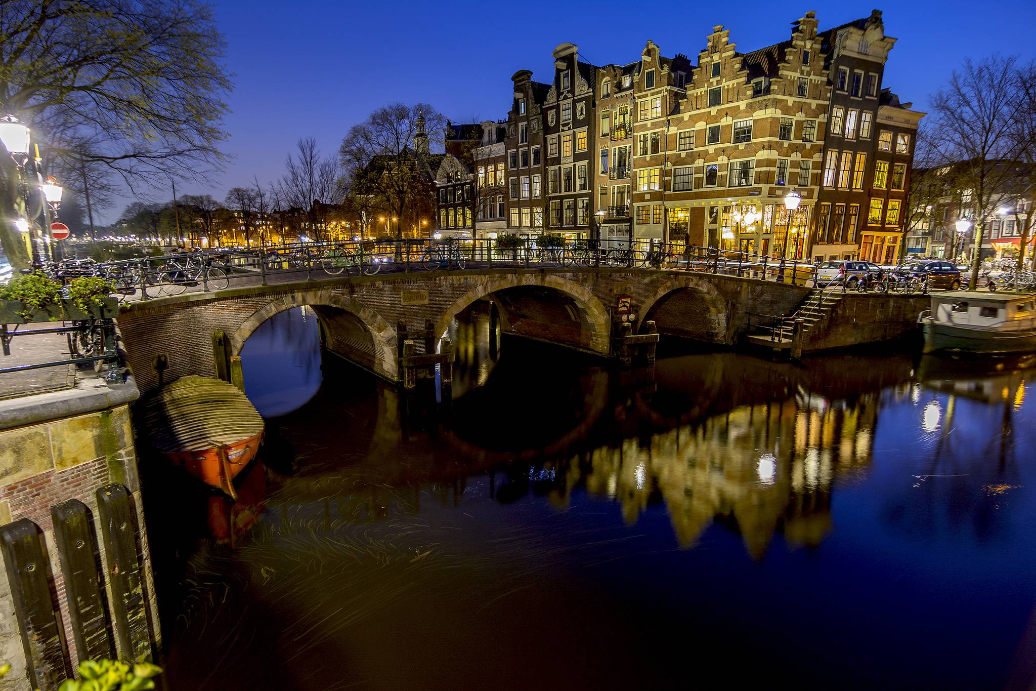 Фото бесплатно ночной город, панорама, Голландия