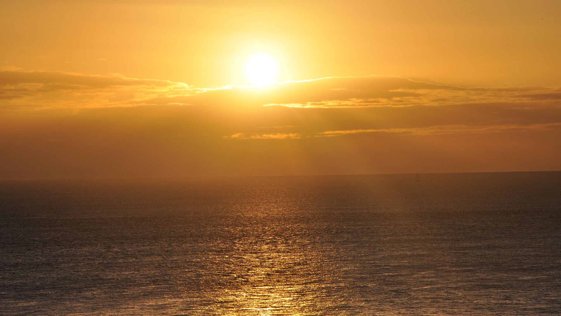Бесплатное фото Поздний закат на море