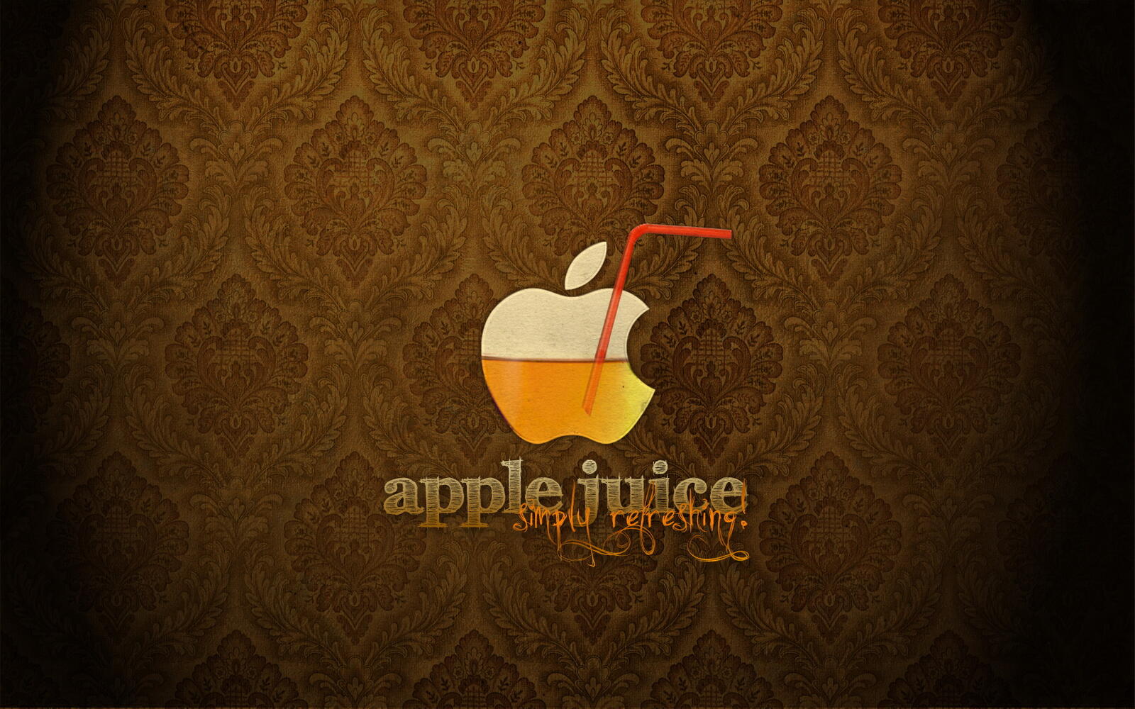 Wallpapers apple juice background traceries on the desktop