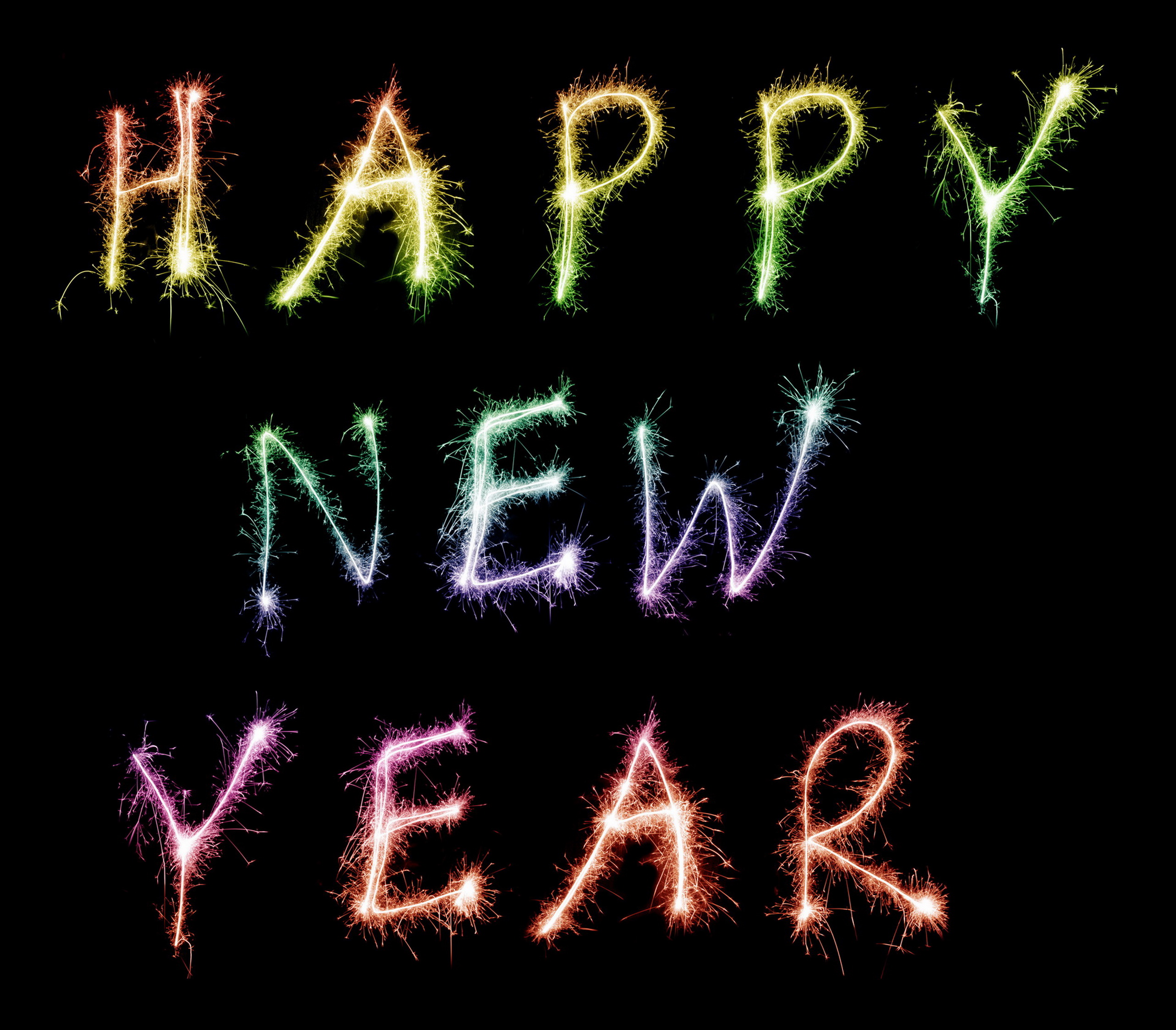 Wallpapers happy new year holiday inscriptions on the desktop