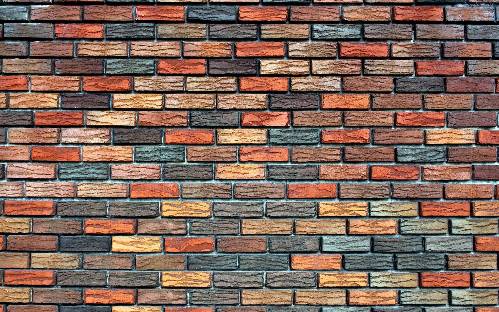 Wallpapers background texture brick on the desktop