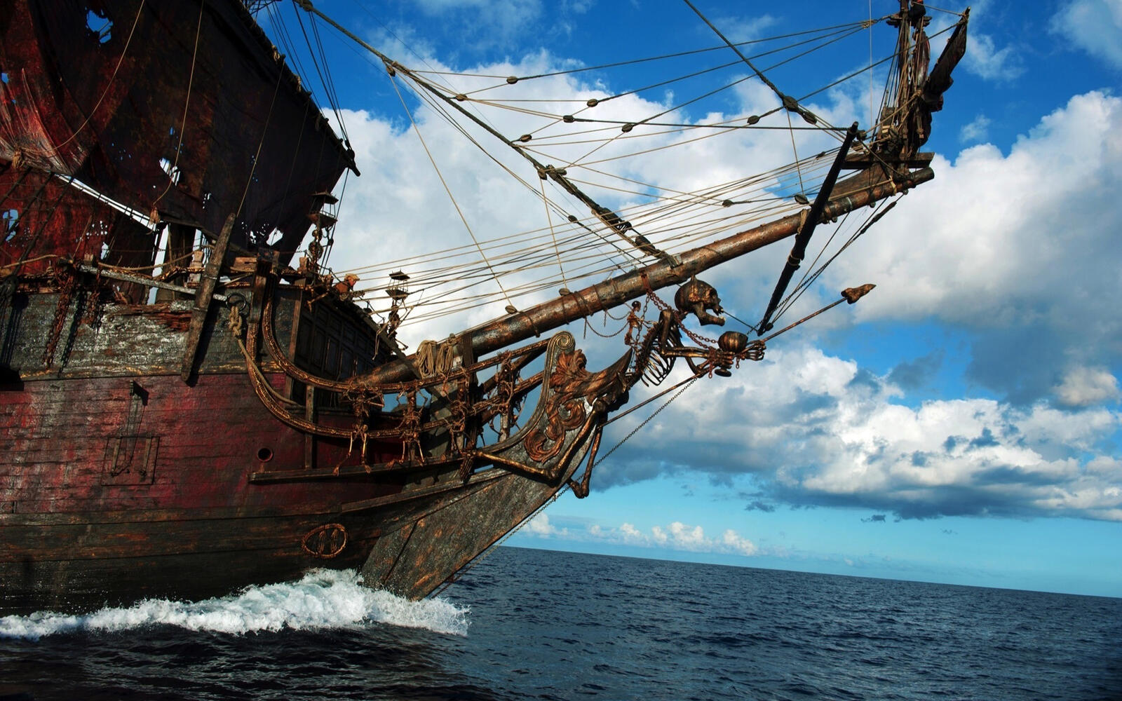 Wallpapers ship pirate sea on the desktop