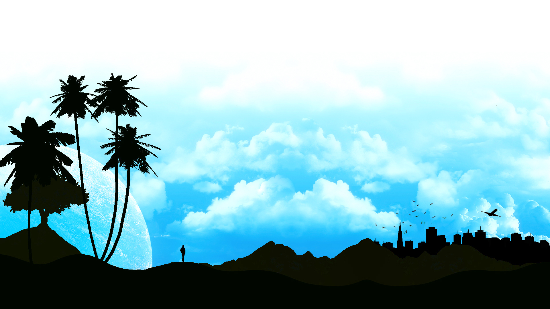 Wallpapers palms miscellaneous sky on the desktop