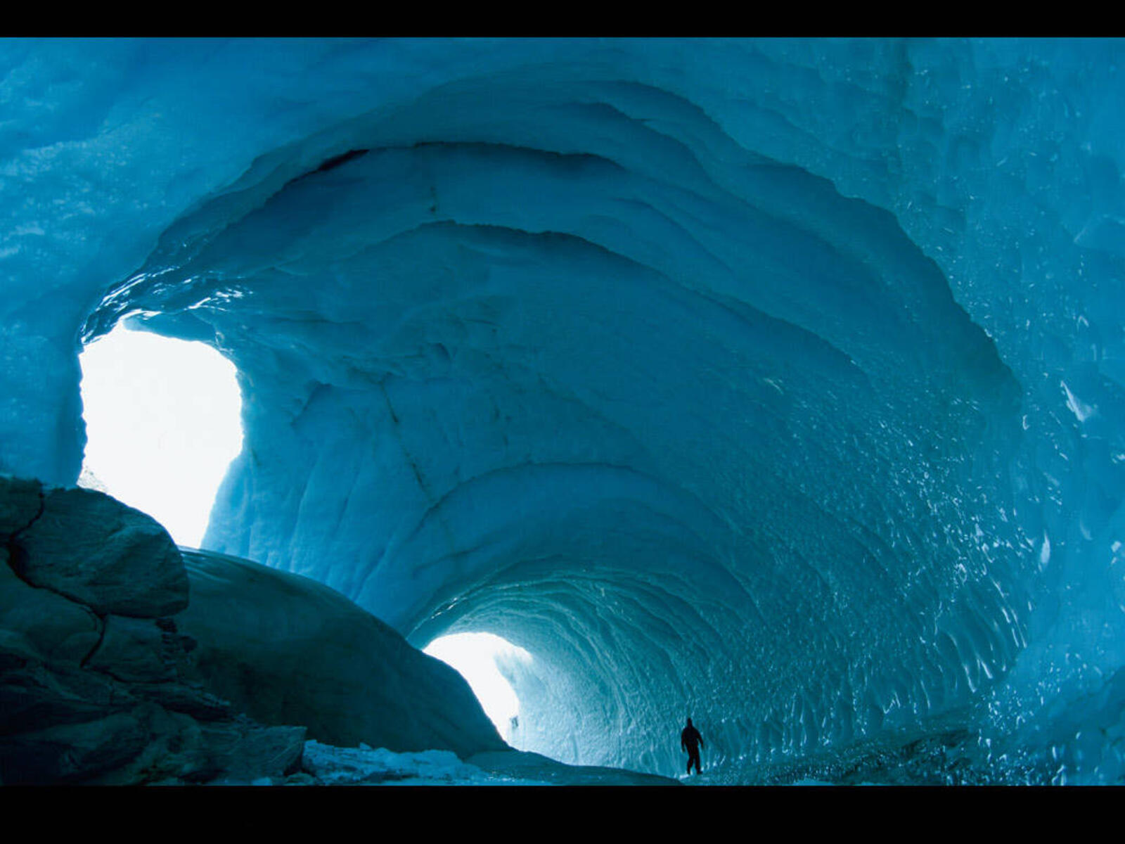 Бесплатное фото Большая ледяная пещера