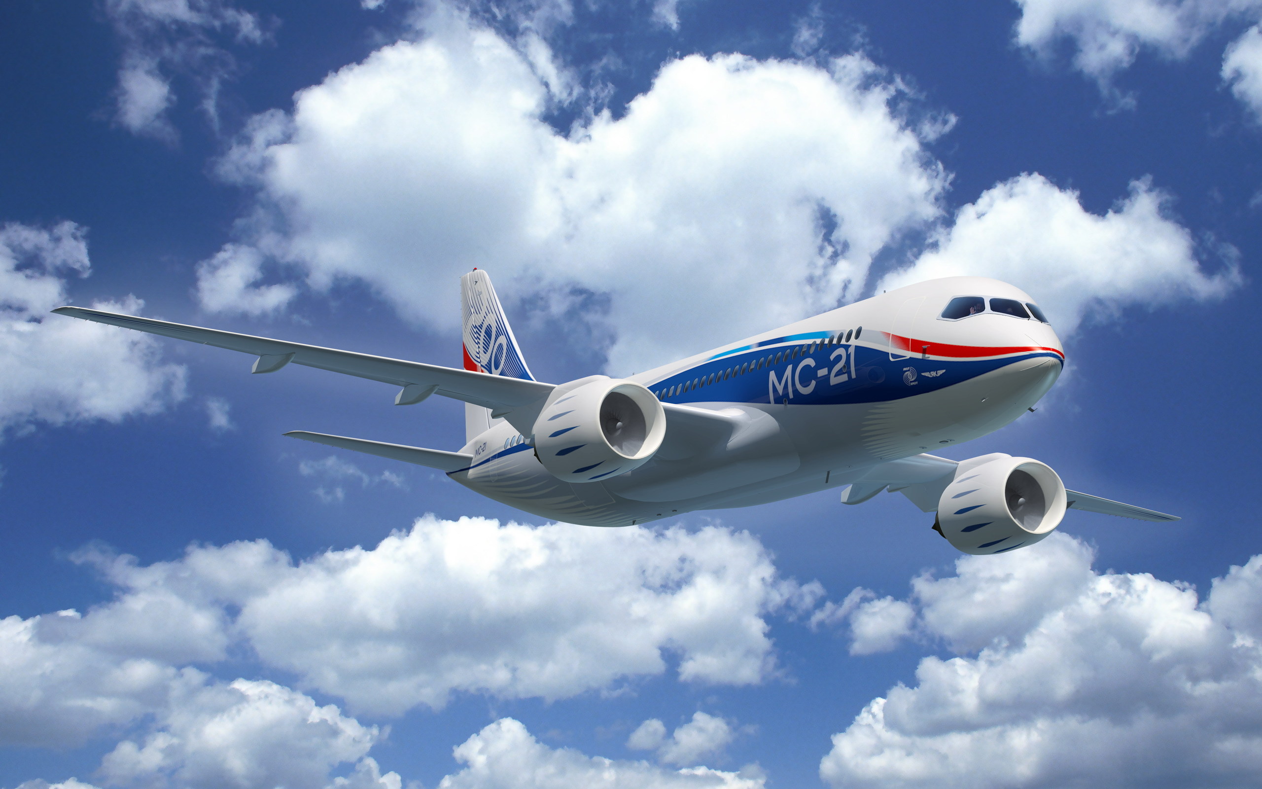 Wallpapers ms-21 airplane Boeing on the desktop