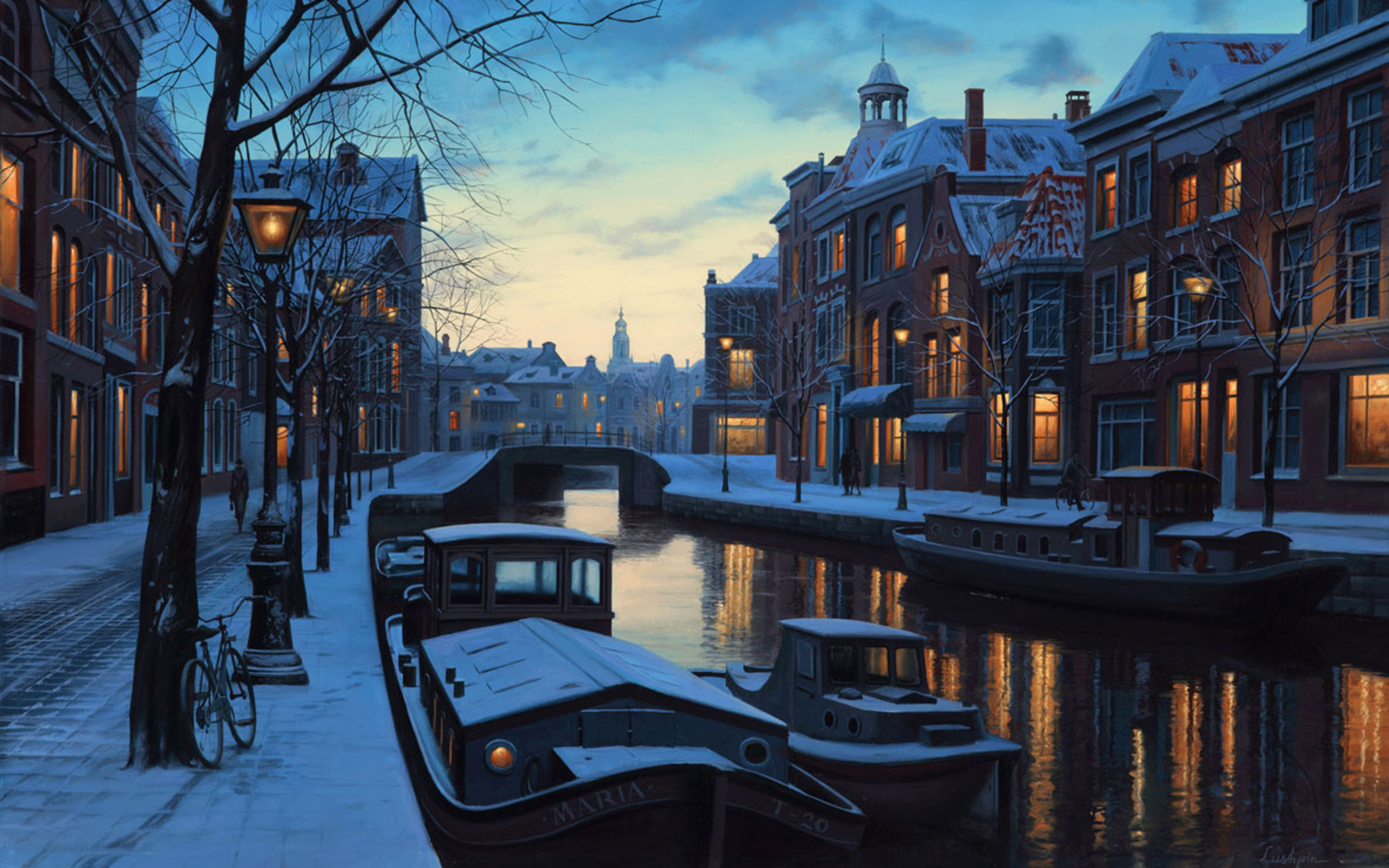 страны архитектура река Амстердам бесплатно
