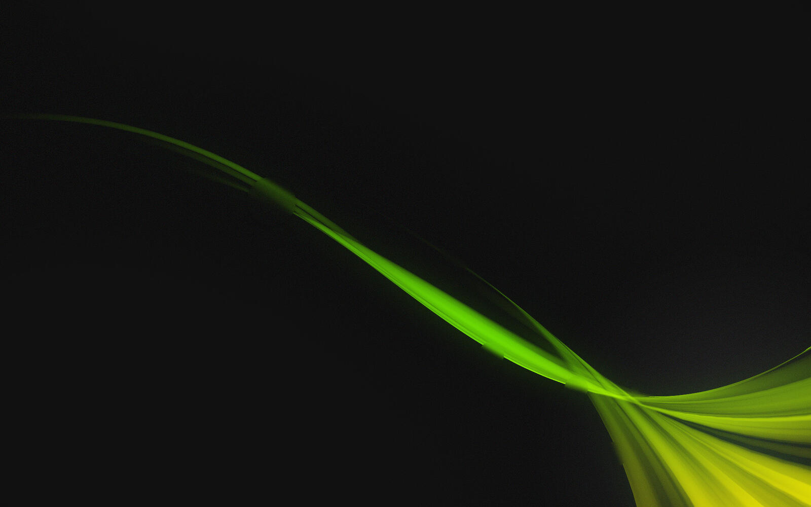 Wallpapers abstraction black background green lines on the desktop