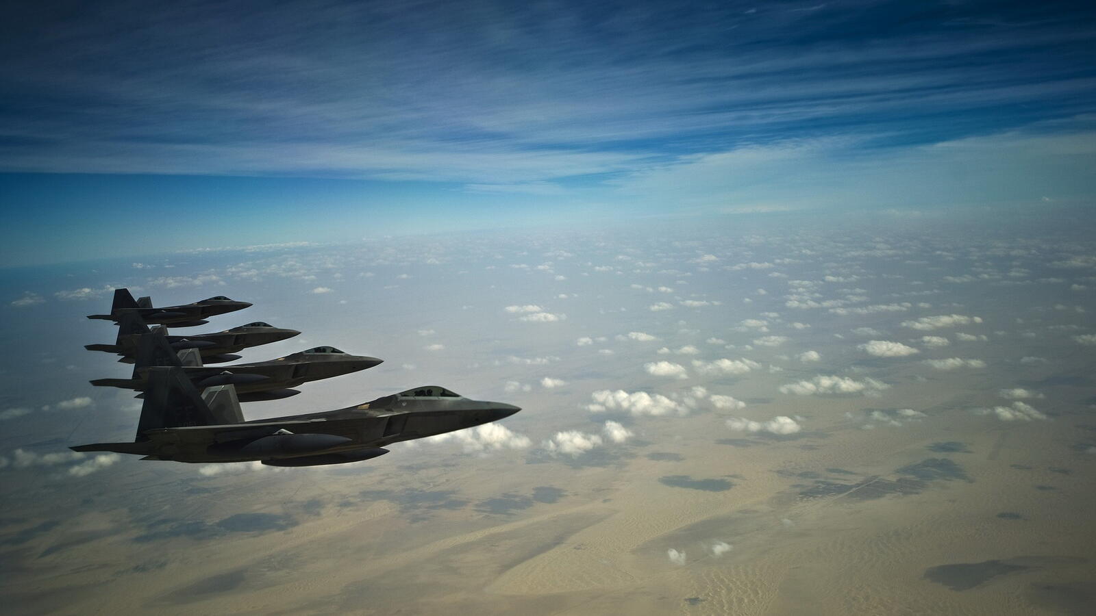 免费照片一群F-22猛禽