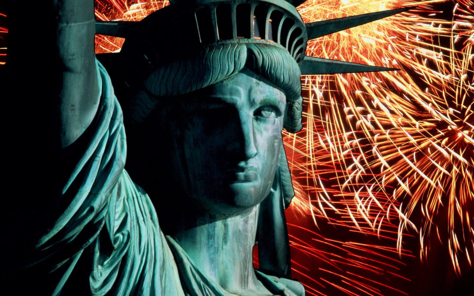 Wallpapers statue freedom america on the desktop