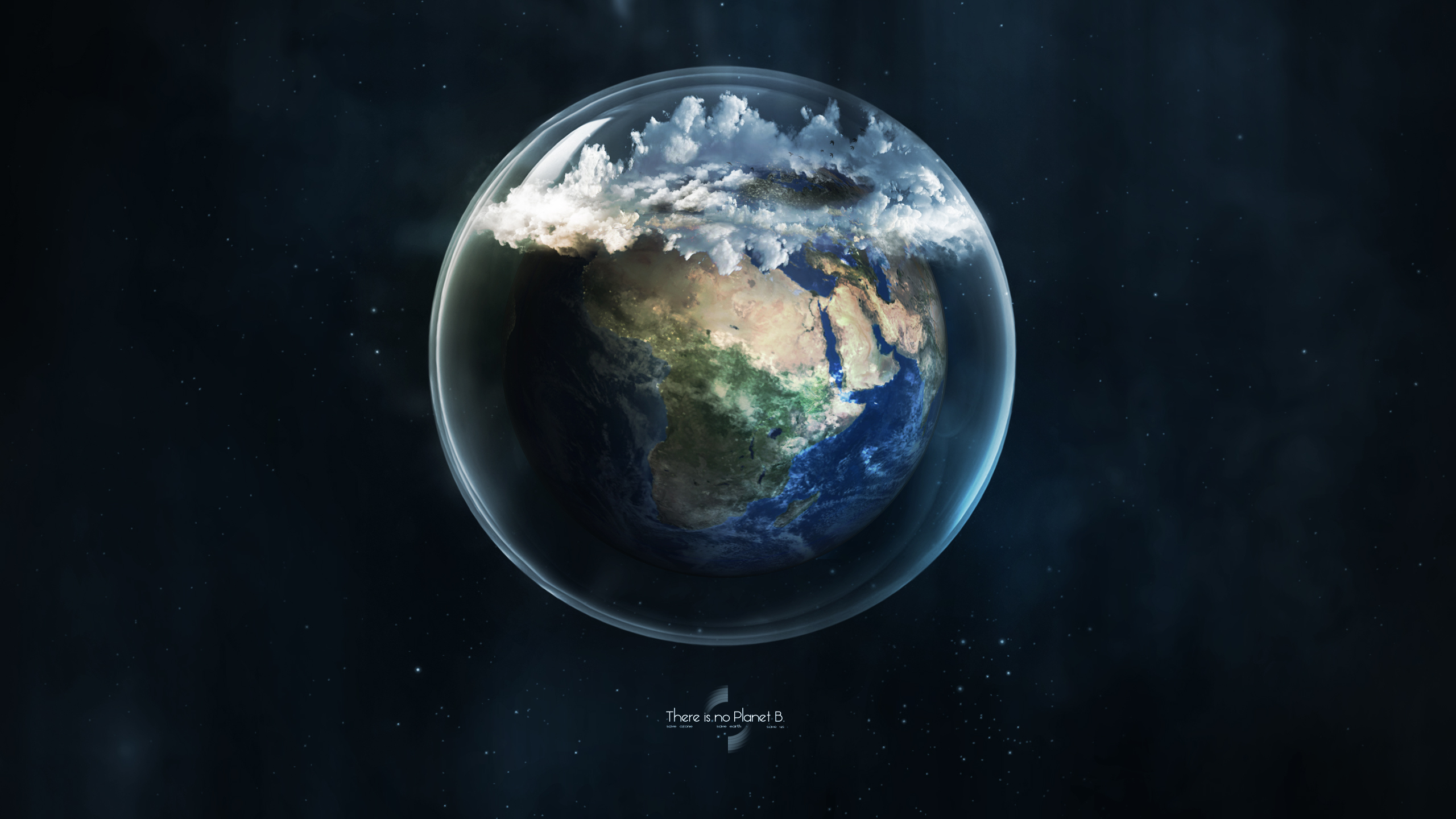 Wallpapers glass planet earth on the desktop