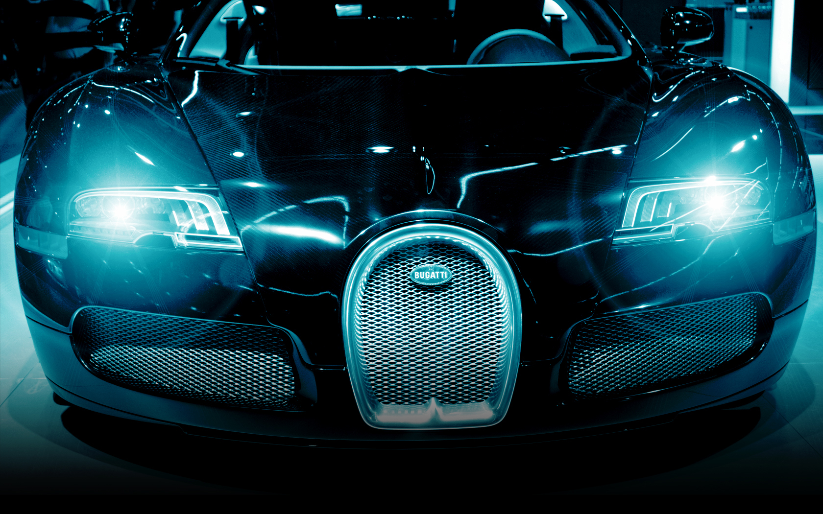 Бесплатное фото Bugatti вид спереди