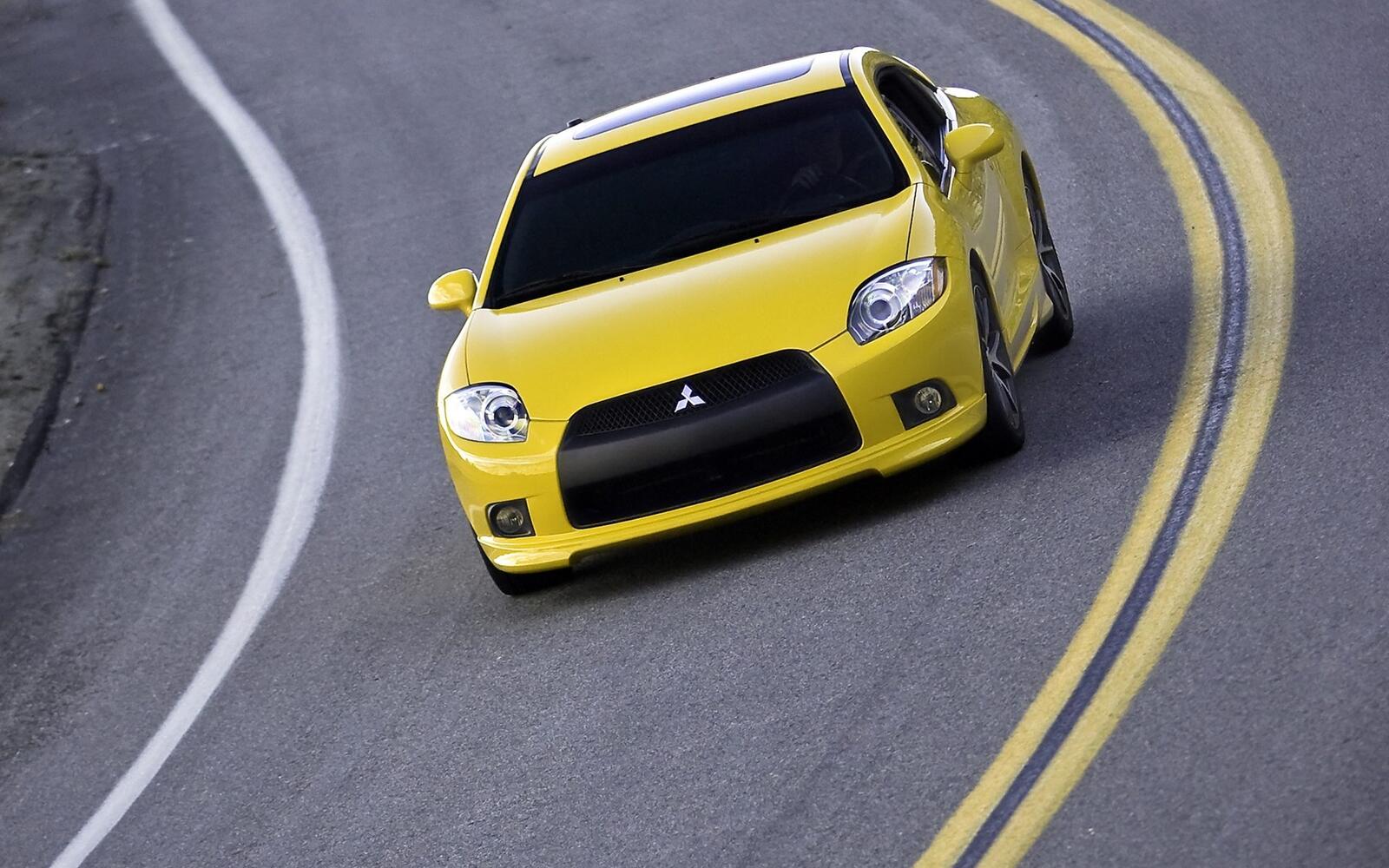 Wallpapers car yellow race on the desktop
