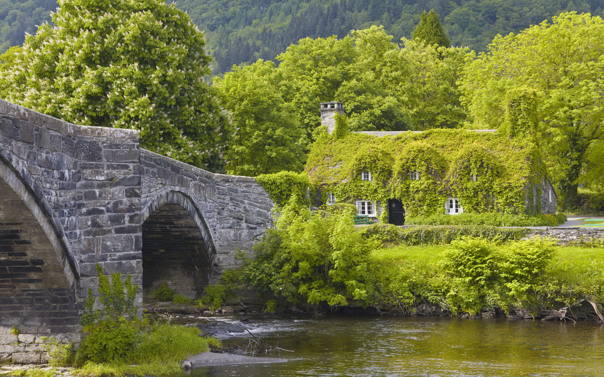 The countryside is beautiful. Уэльс Англия парк. Каменный мост Уэльс. Каменный мост Уэльс Англия. Уэльс пейзажи.