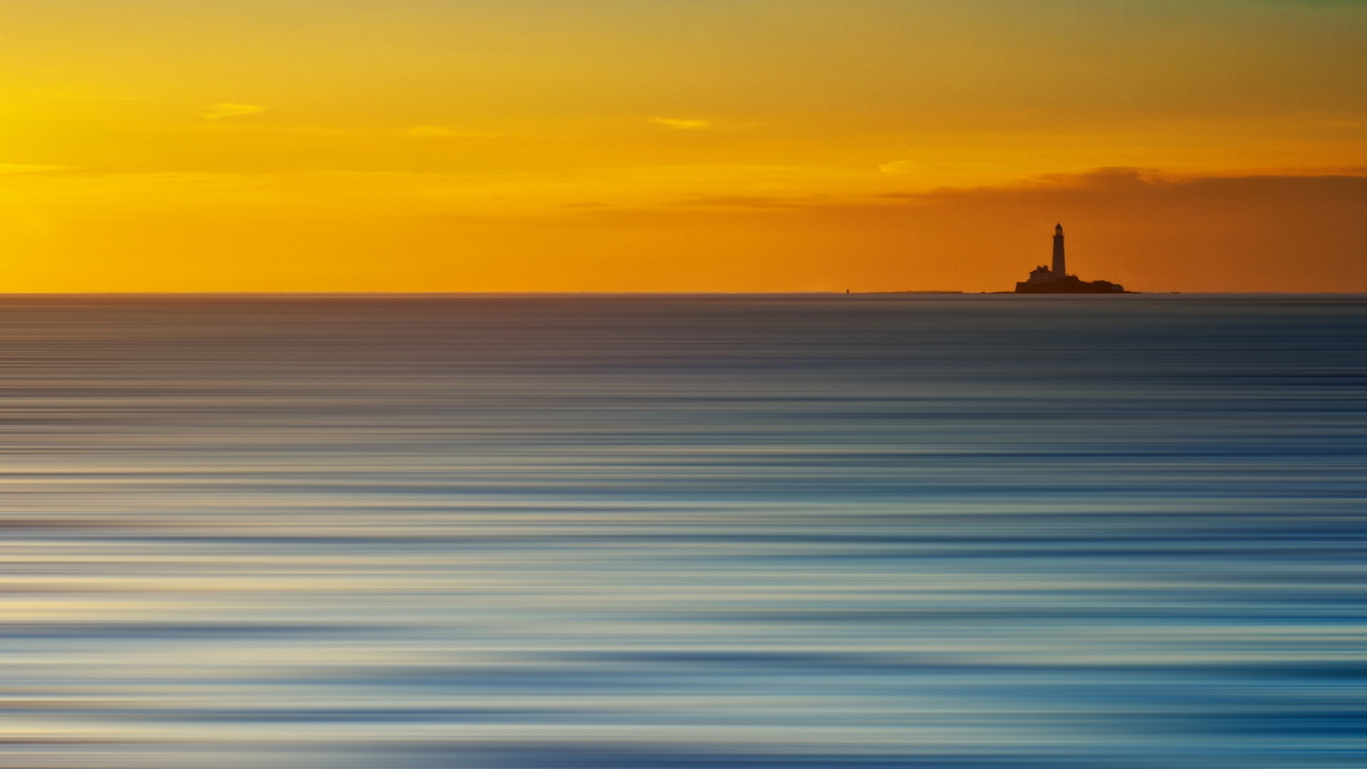 Wallpapers horizon water lighthouse on the desktop