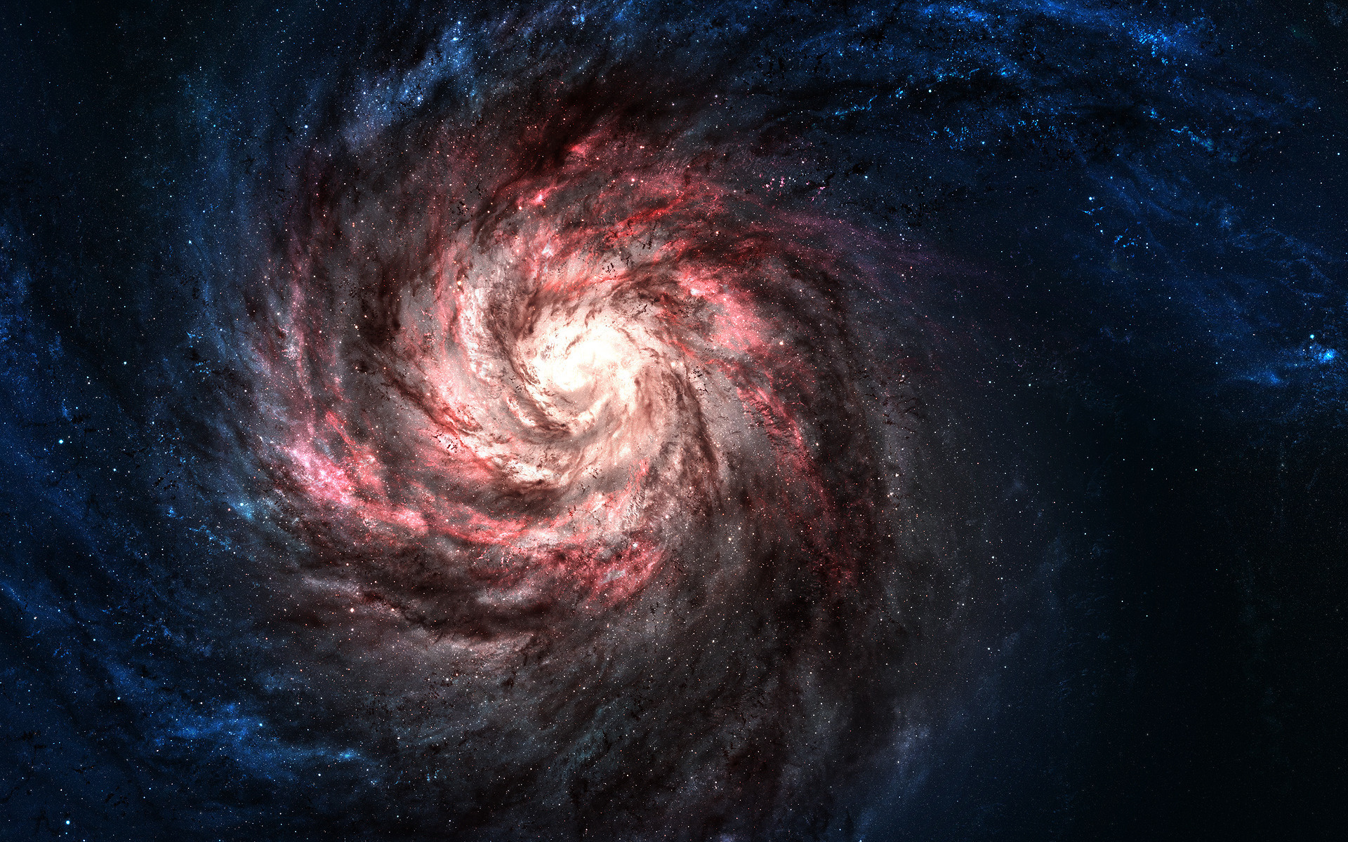 Обои галактика туманность гора звезды картинки на рабочий стол на тему Космос - скачать без смс