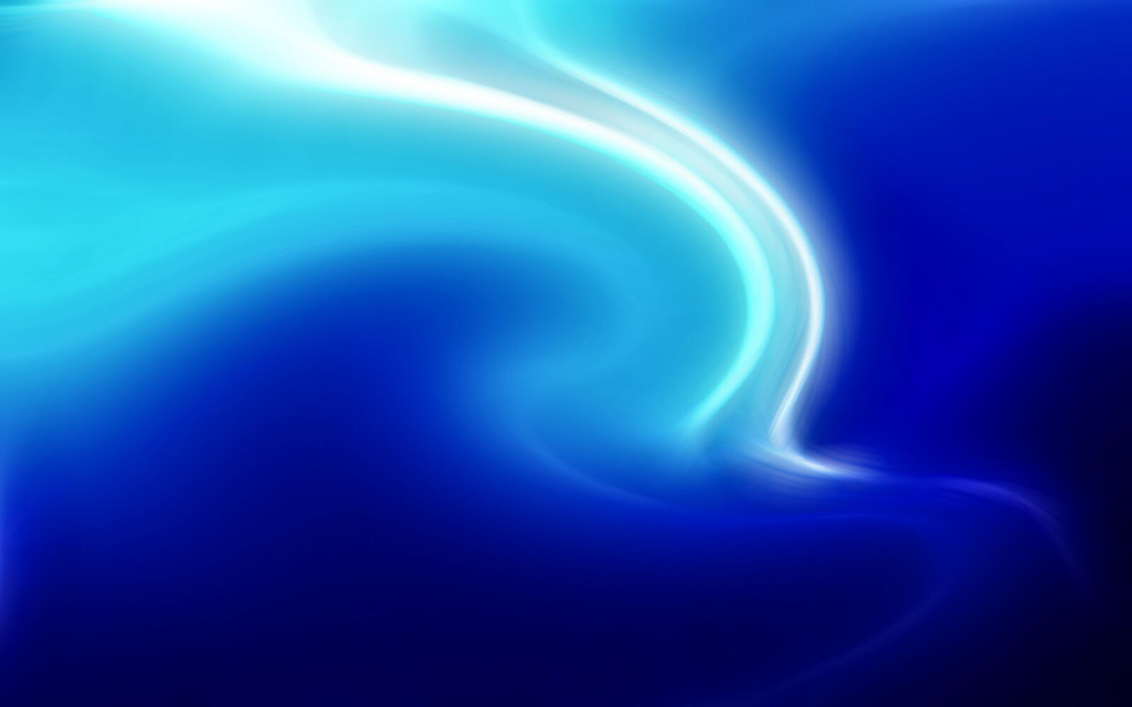 Wallpapers wave blue screensaver on the desktop