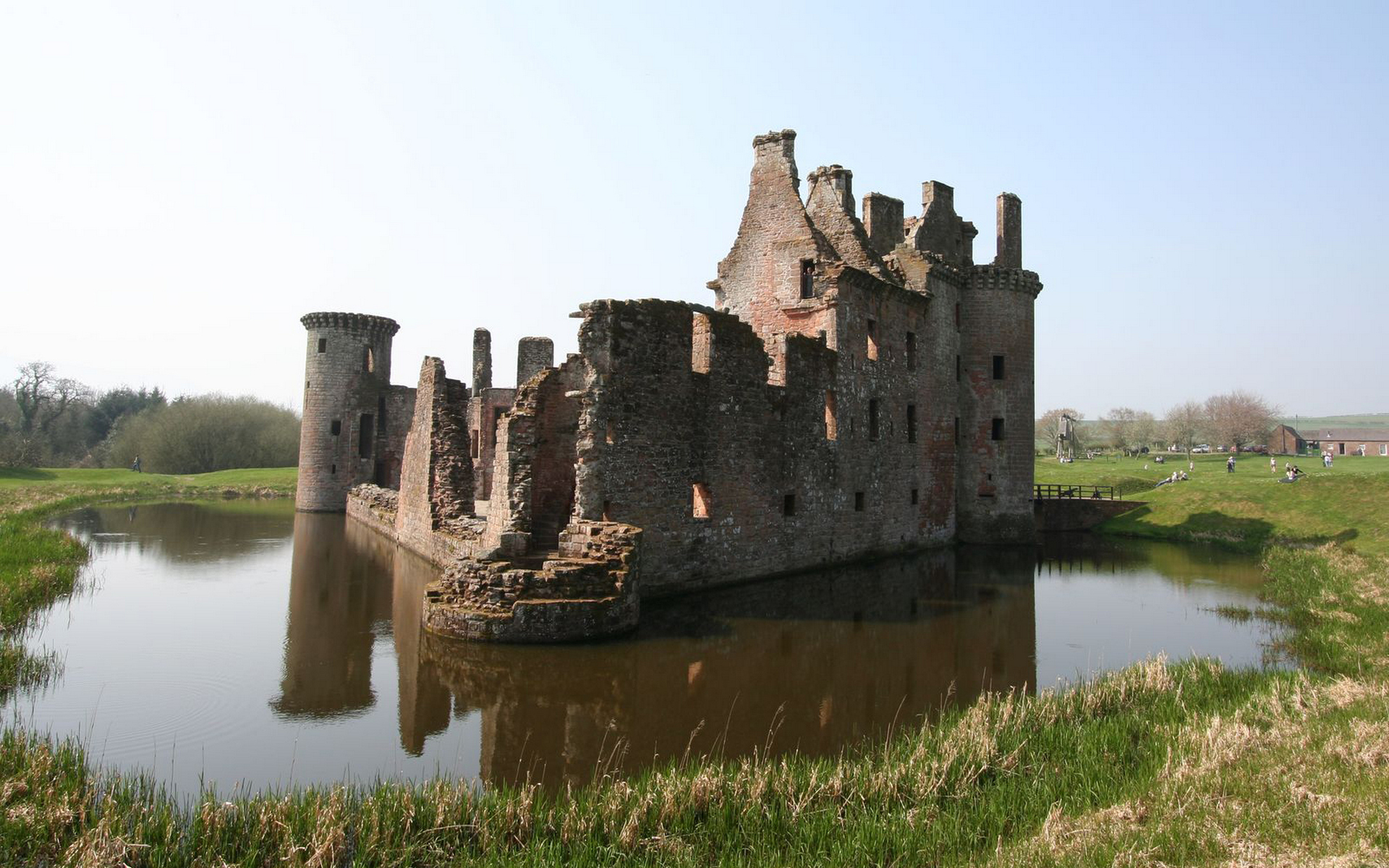 Фото бесплатно замок, здание, озеро