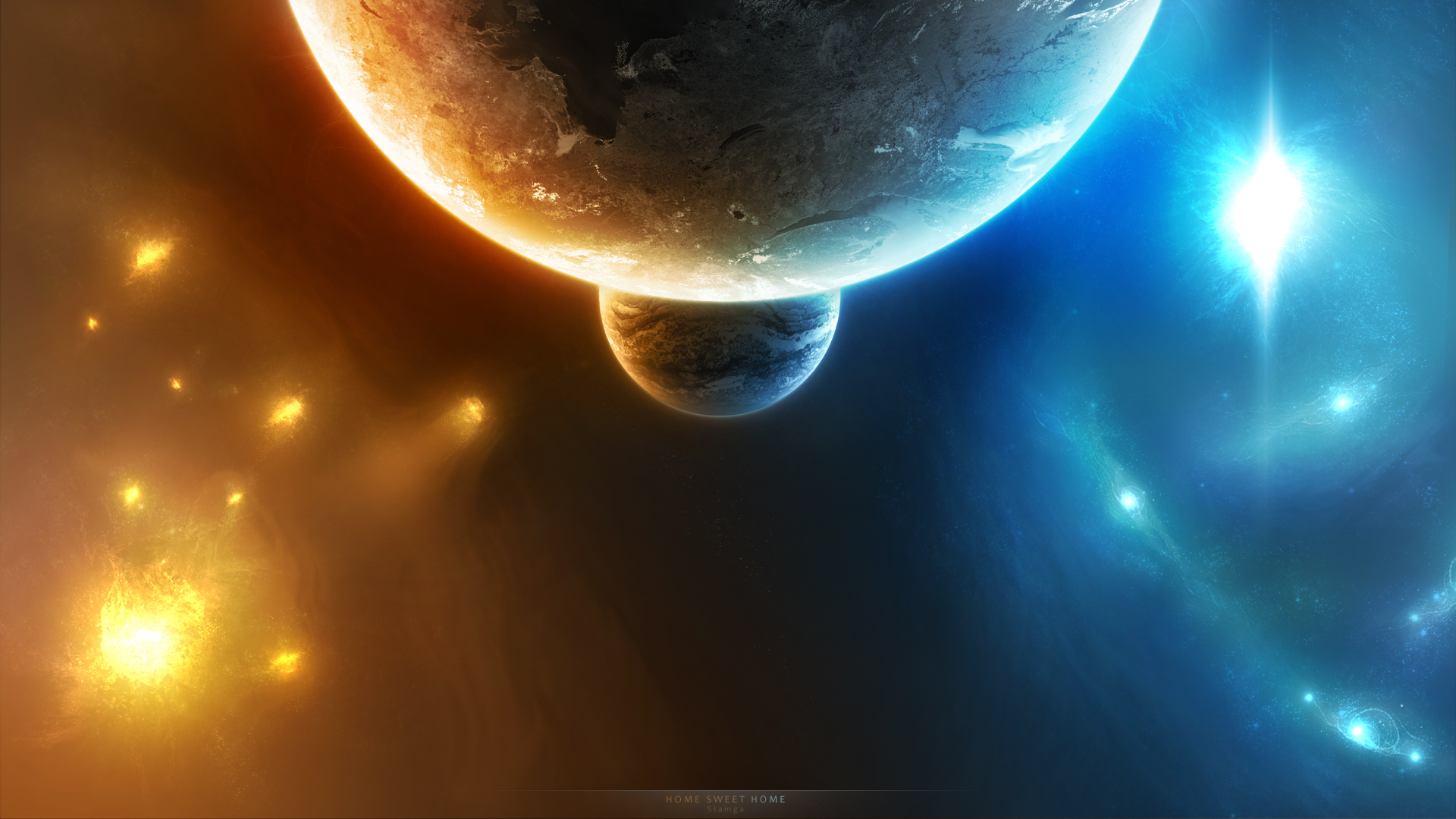 Wallpapers universe infinity planet on the desktop