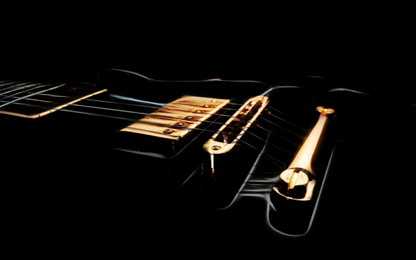 Wallpapers electric guitar strings background black on the desktop