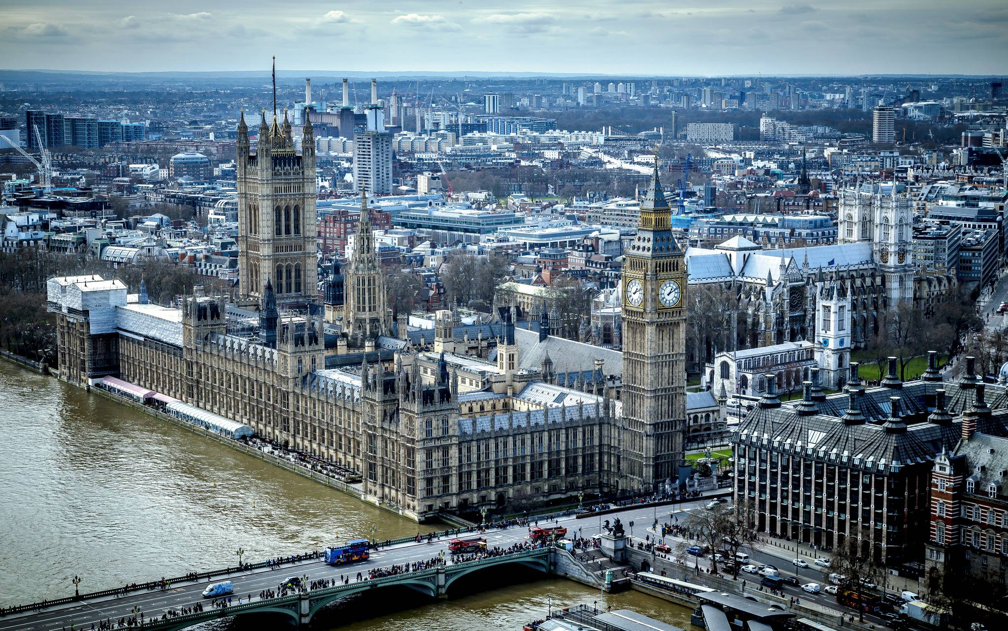 Wallpapers London Palace of Westminster Thames on the desktop