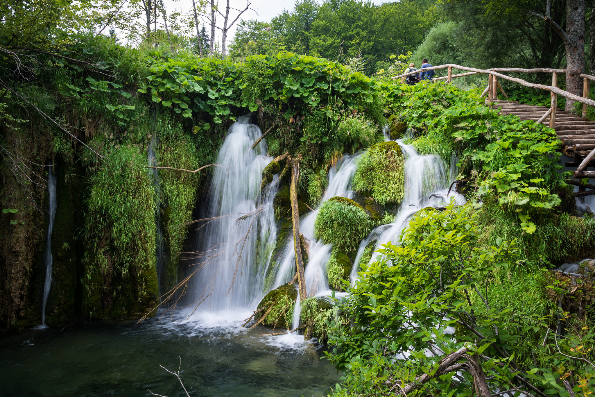 Обои Национальный парк Плитвицкие озера Хорватия водопад на рабочий стол