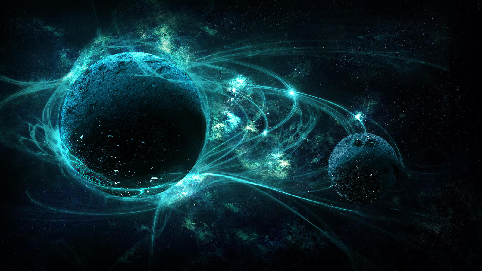 Wallpapers space the universe rendering on the desktop