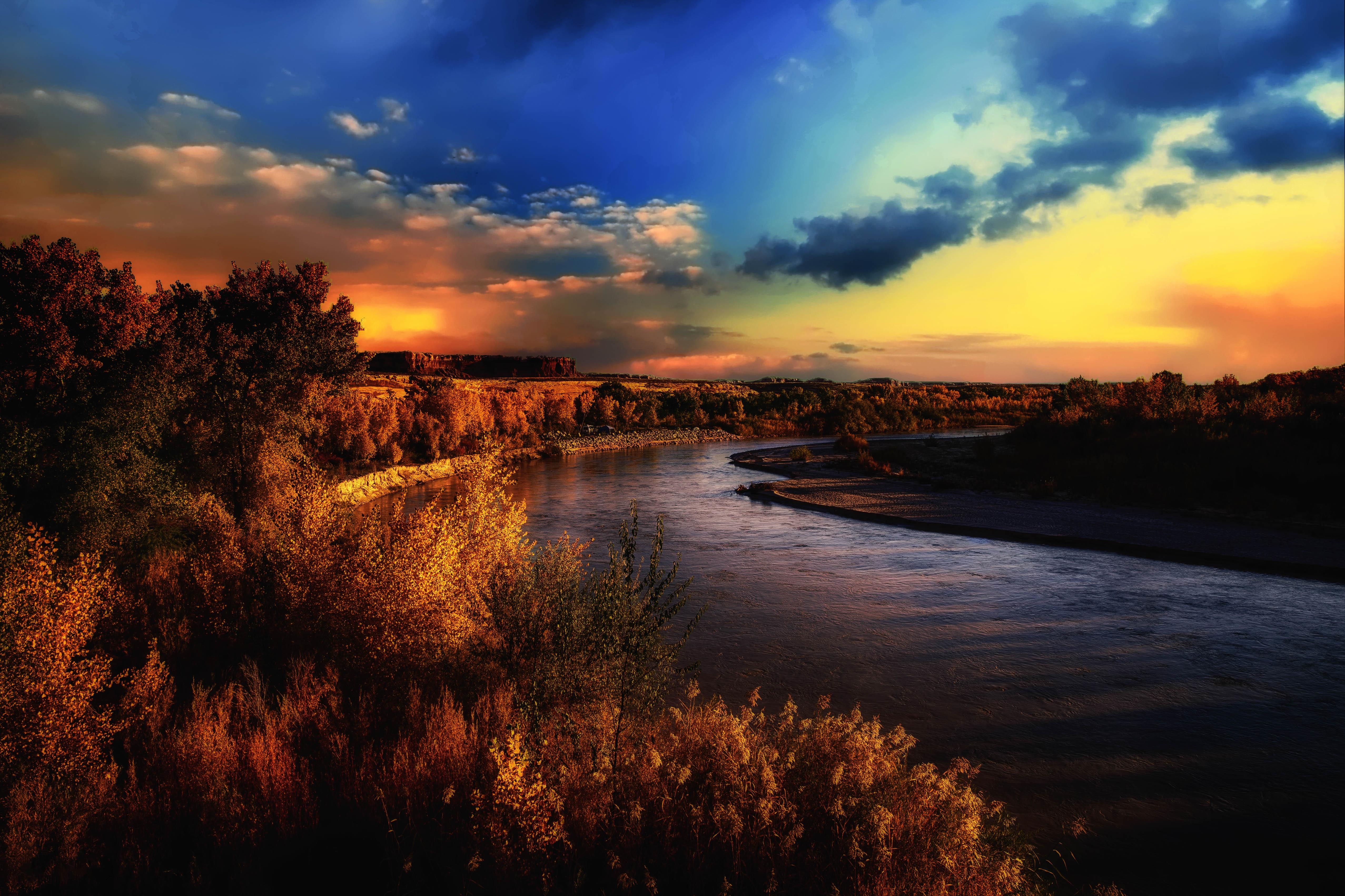 Wallpapers San Juan River Utah sunset on the desktop