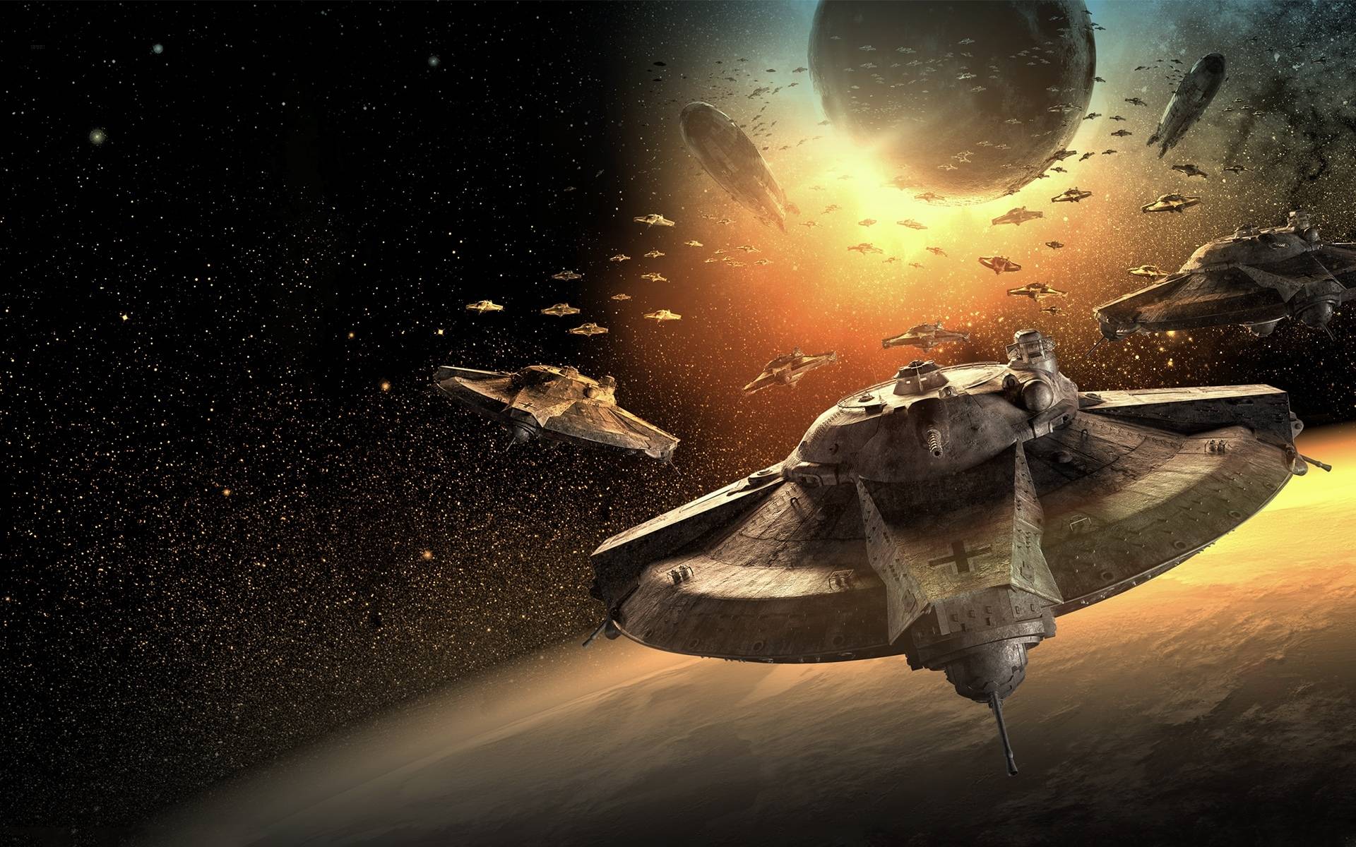 Wallpapers Star wars space ships on the desktop