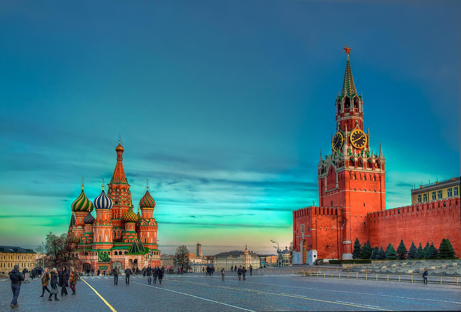 Обои площадь Россия московский кремль на рабочий стол
