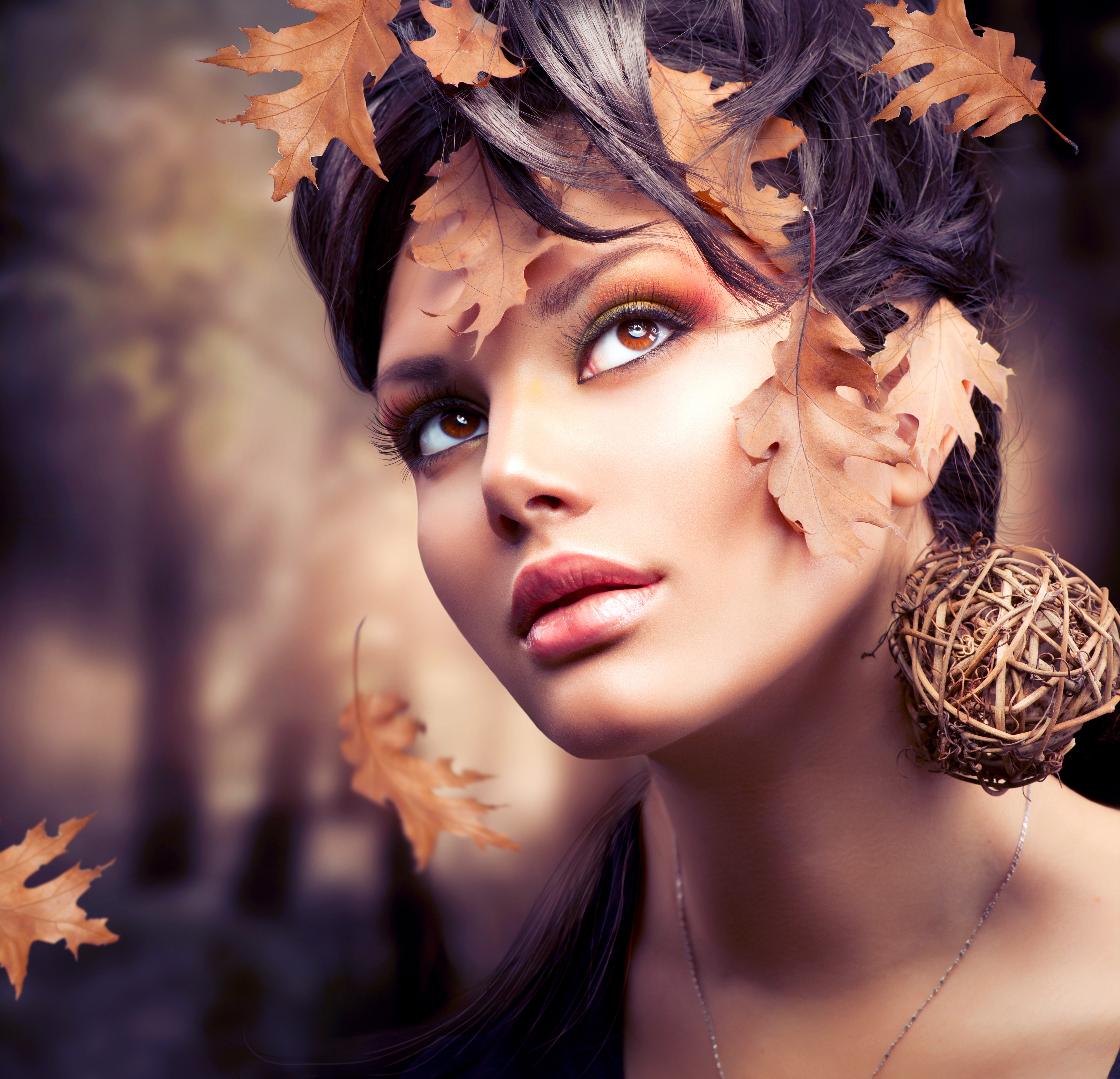 Wallpapers style beautiful make-up mood on the desktop