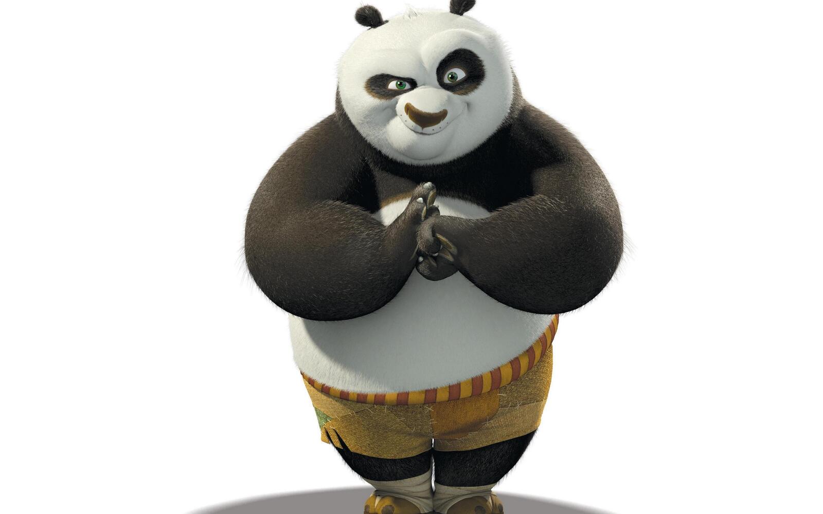 Wallpapers kung fu panda bear face on the desktop