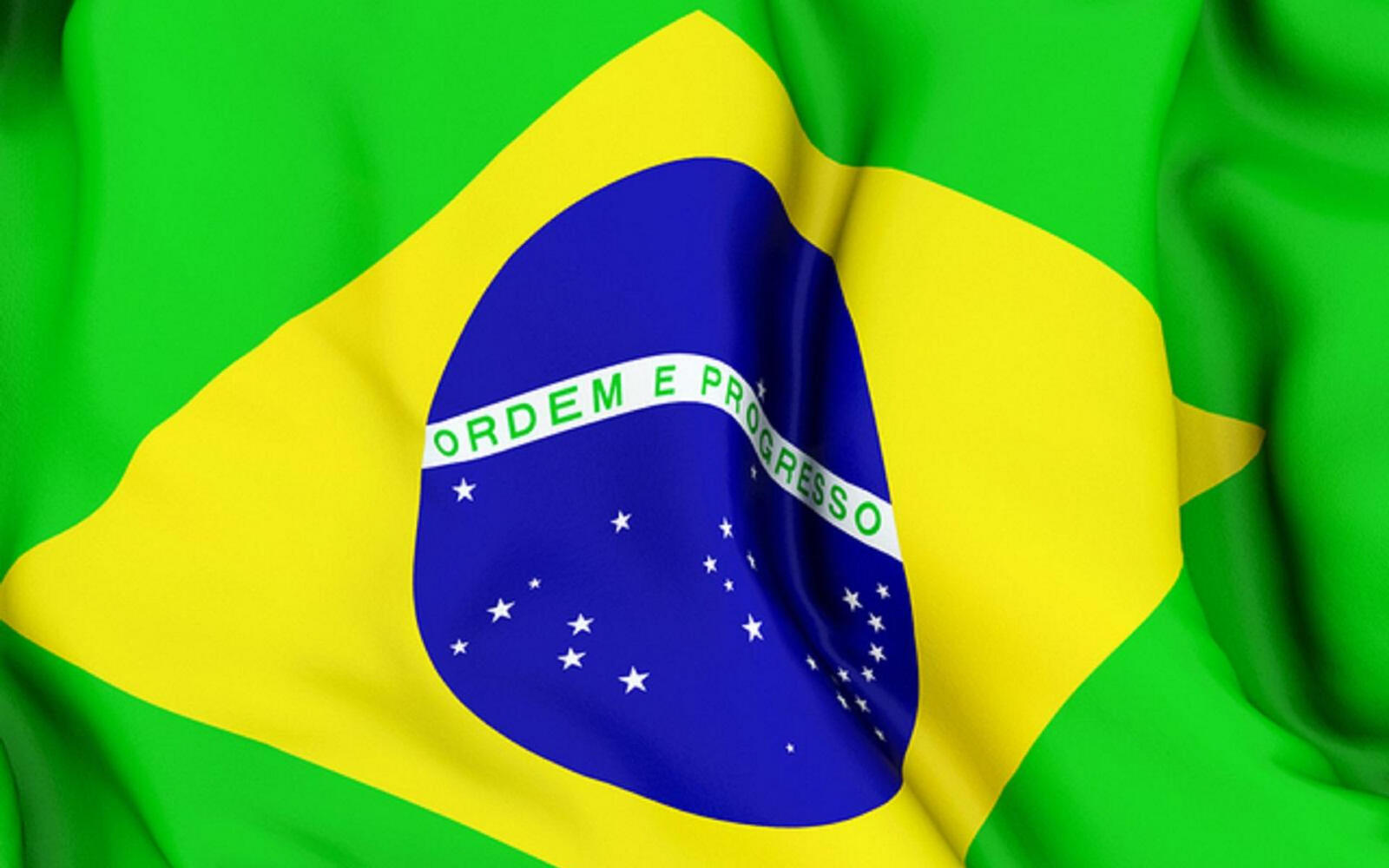 桌面上的壁纸国旗 巴西 绿化