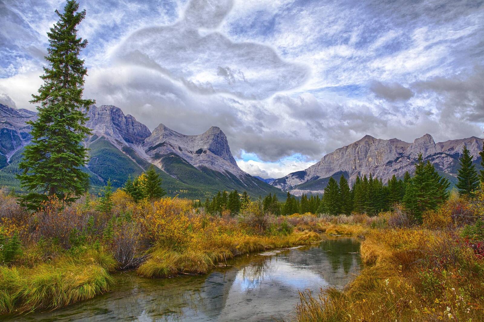 Wallpapers Canmore Alberta river on the desktop