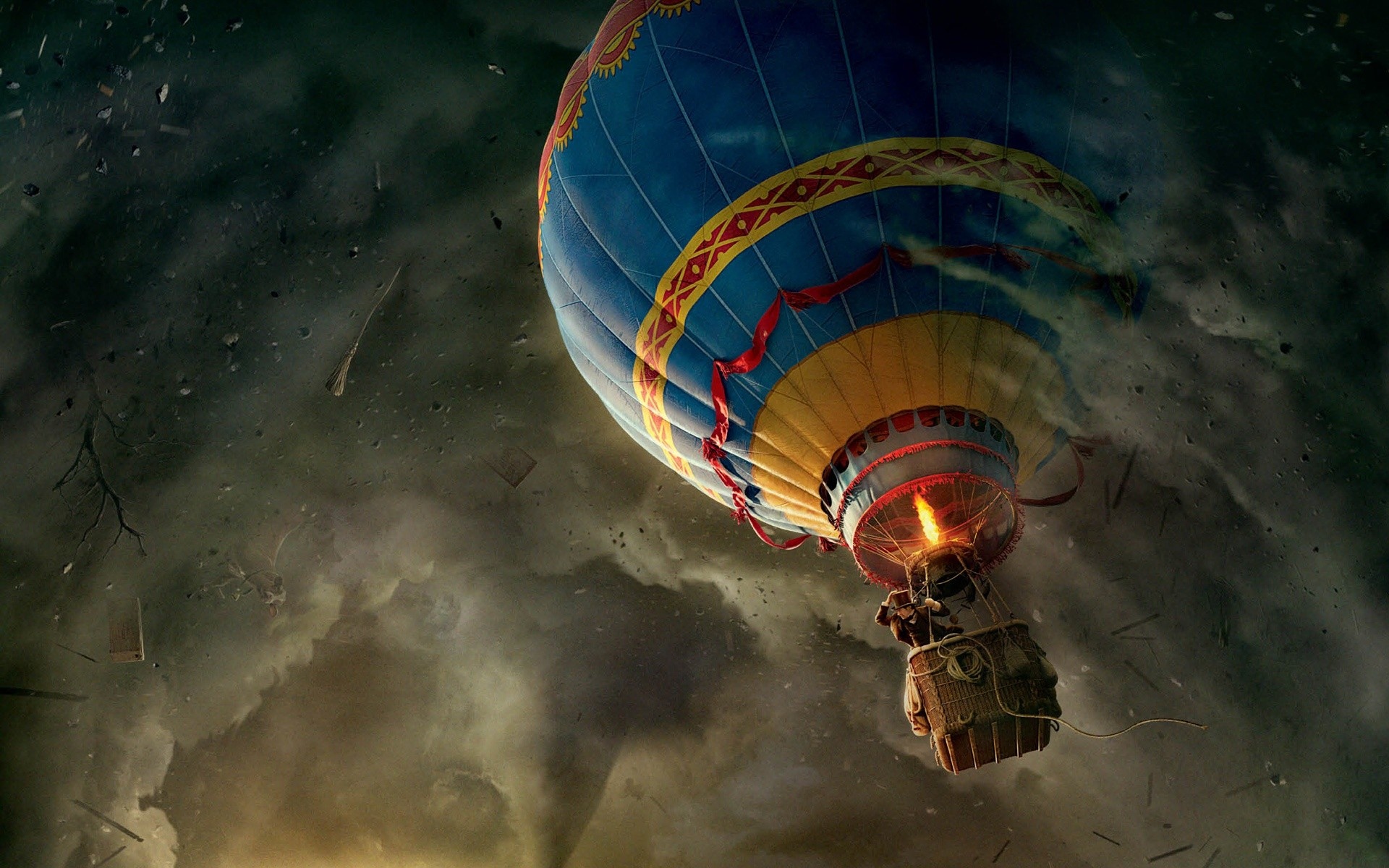Фото бесплатно воздушный шар, смерч, приключения