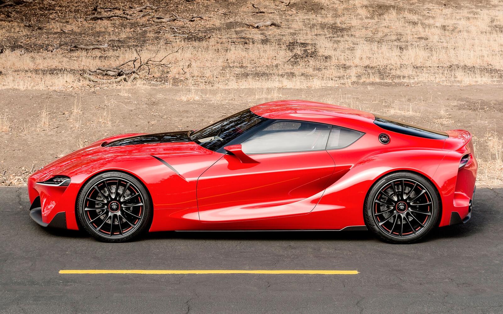 Wallpapers toyota sports car red on the desktop