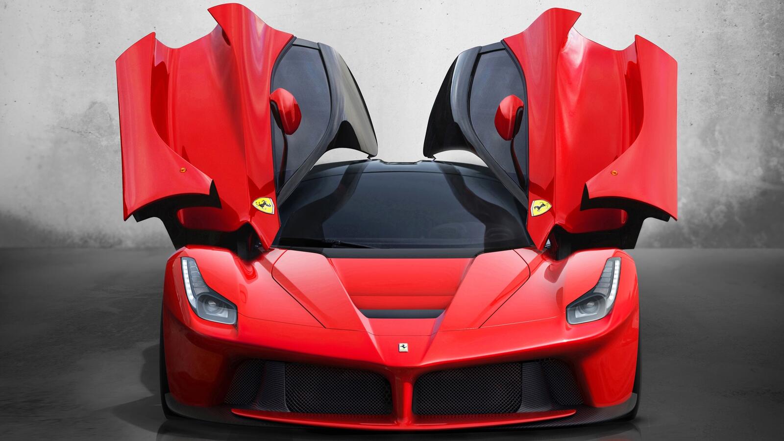 Обои тонировка Ferrari красный на рабочий стол