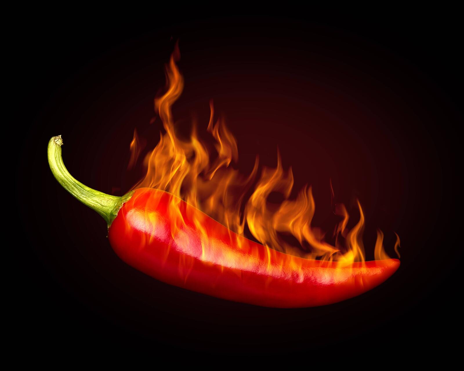 Wallpapers chili food burning on the desktop