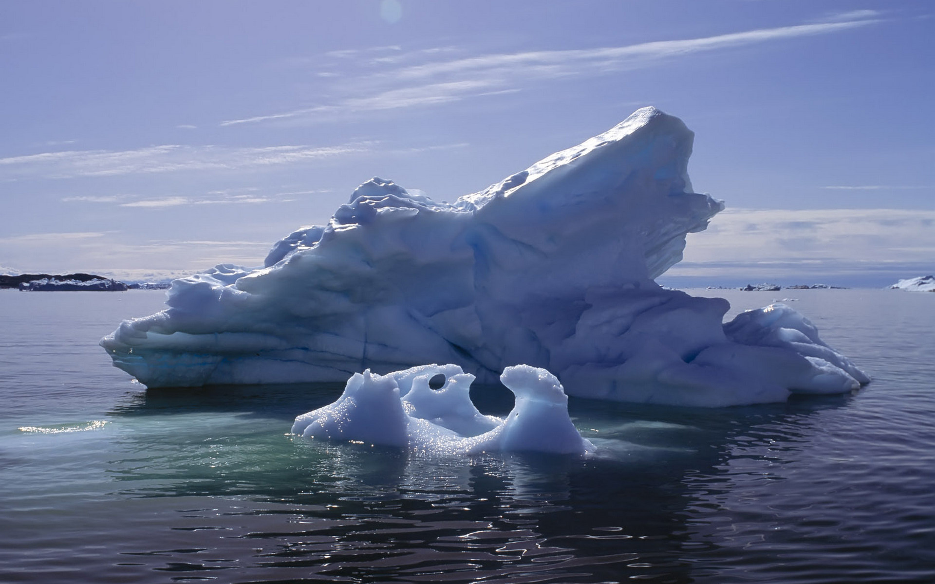 Обои море айсберг льдина на рабочий стол