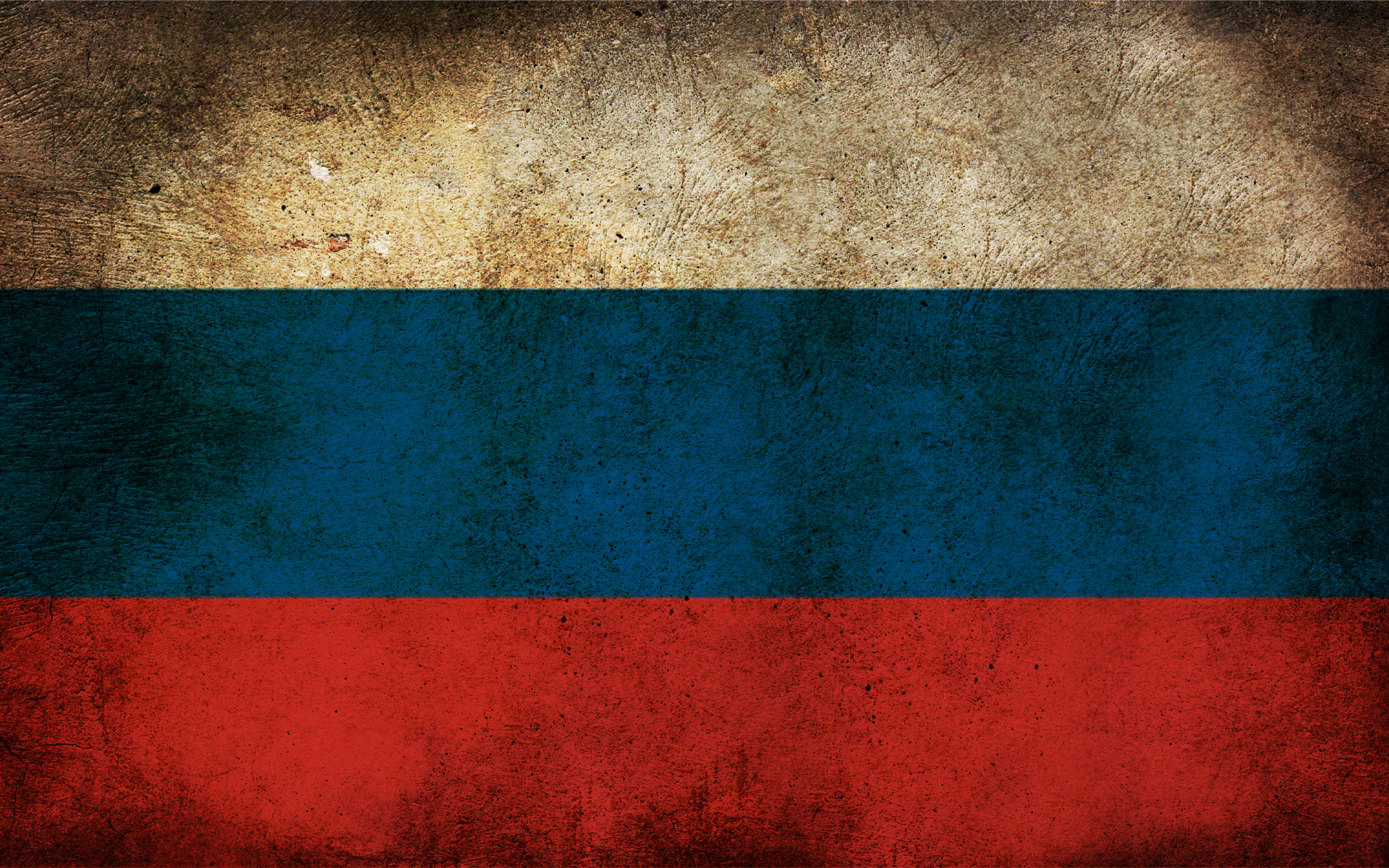 Обои флаг России триколор пятна на рабочий стол