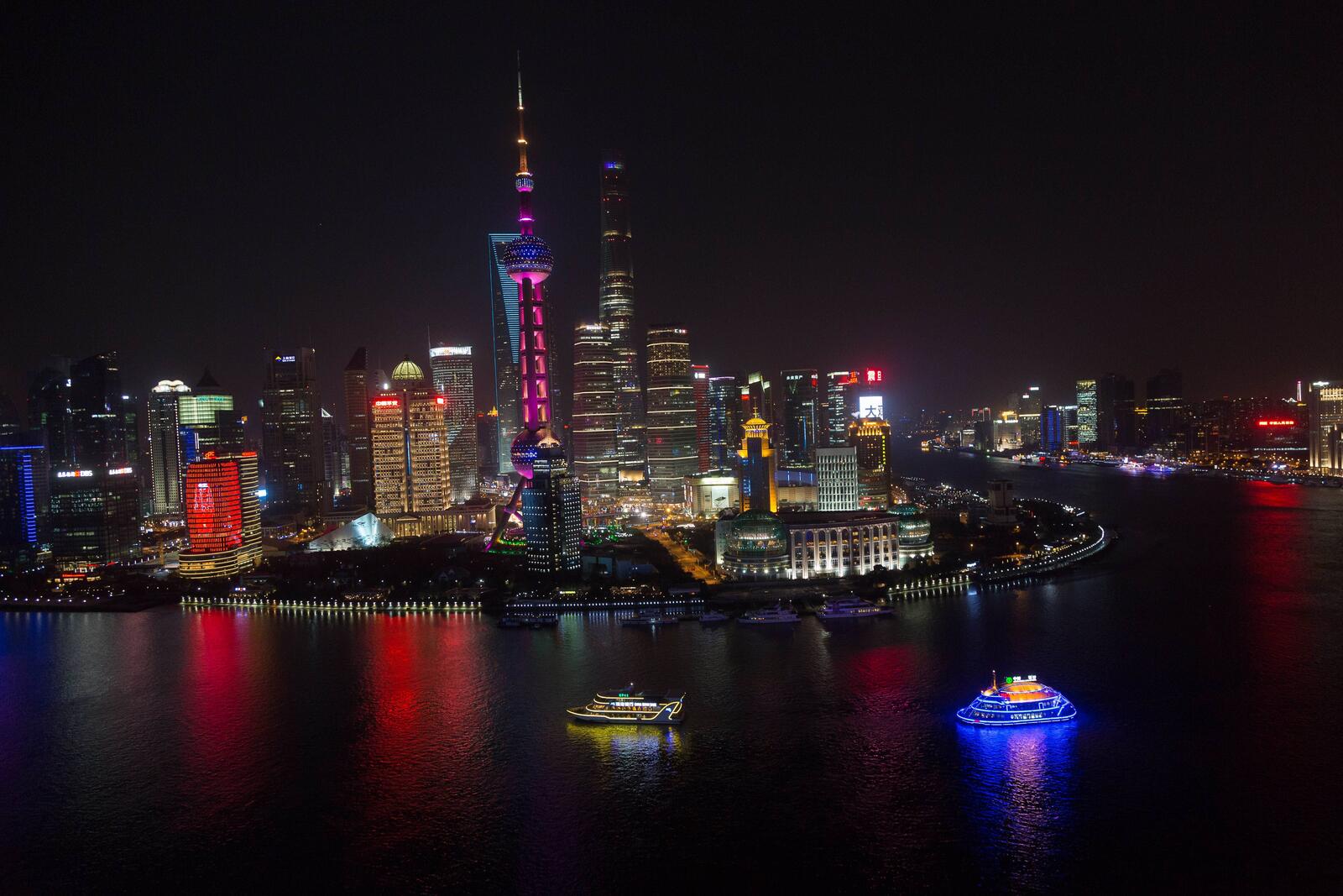 Wallpapers cityscape China river on the desktop