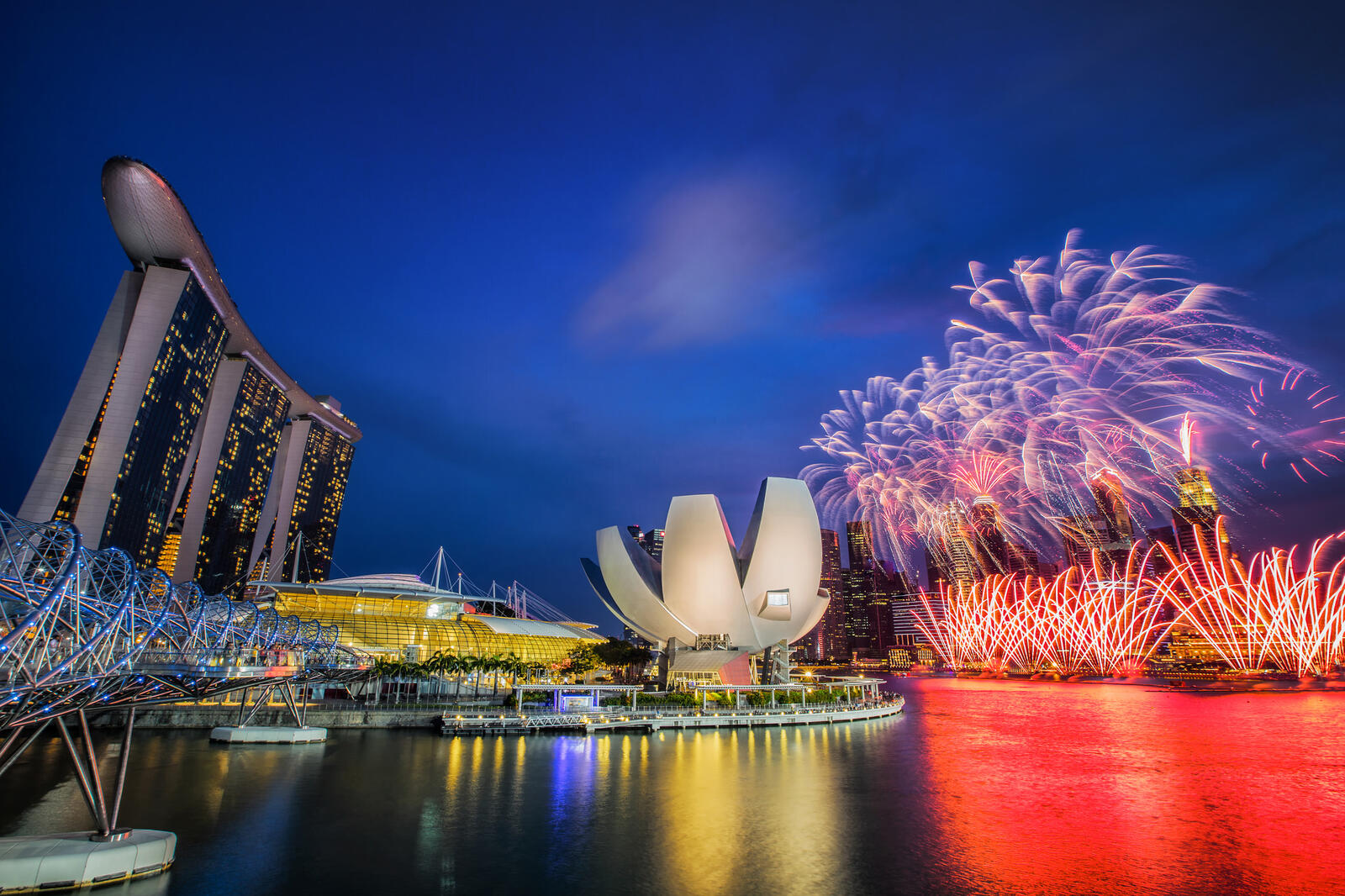 Wallpapers Bay of Marina Bay Singapore festival on the desktop