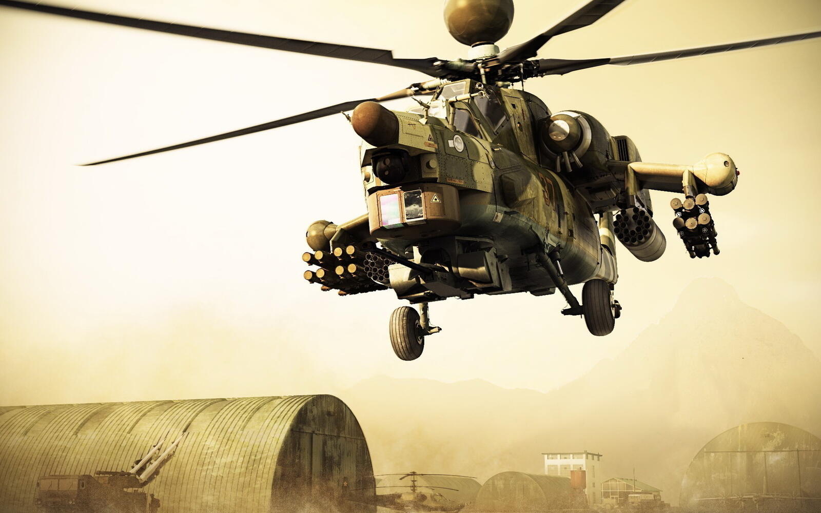 Wallpapers helicopter combat armament on the desktop