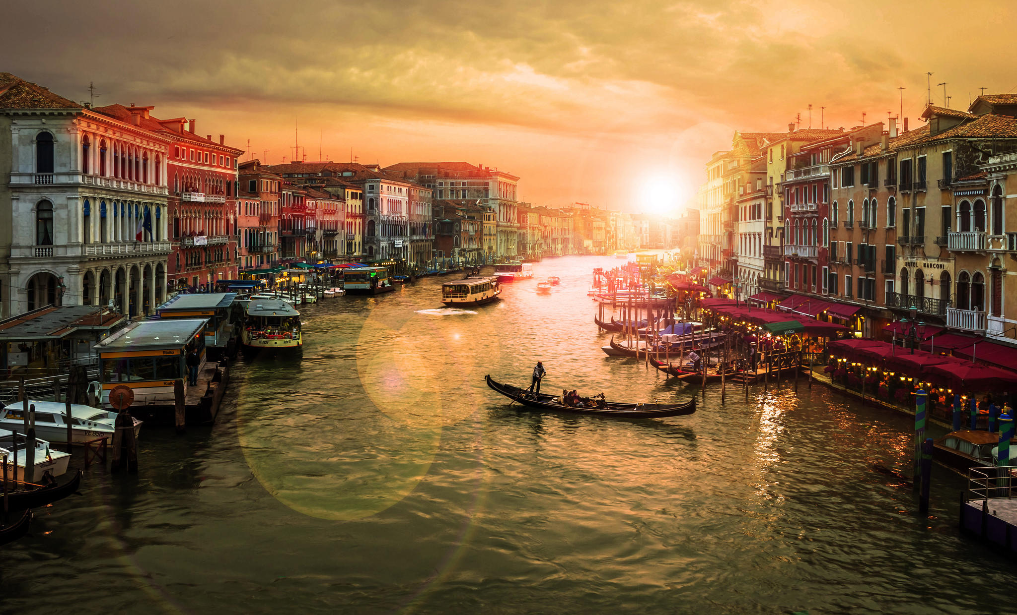 Обои Венеция Канал Наклоненный на рабочий стол