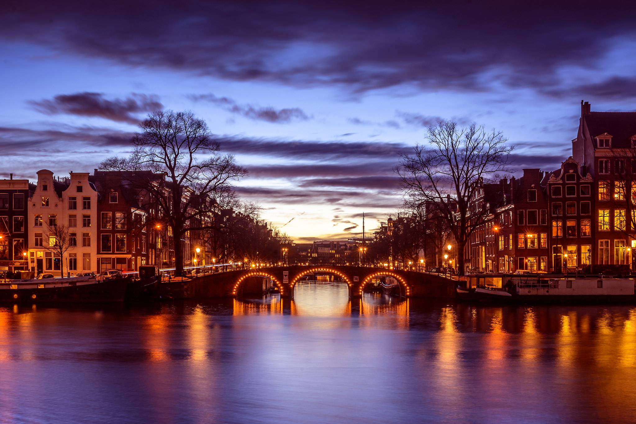 桌面上的壁纸桥牌 阿姆斯特丹 城市