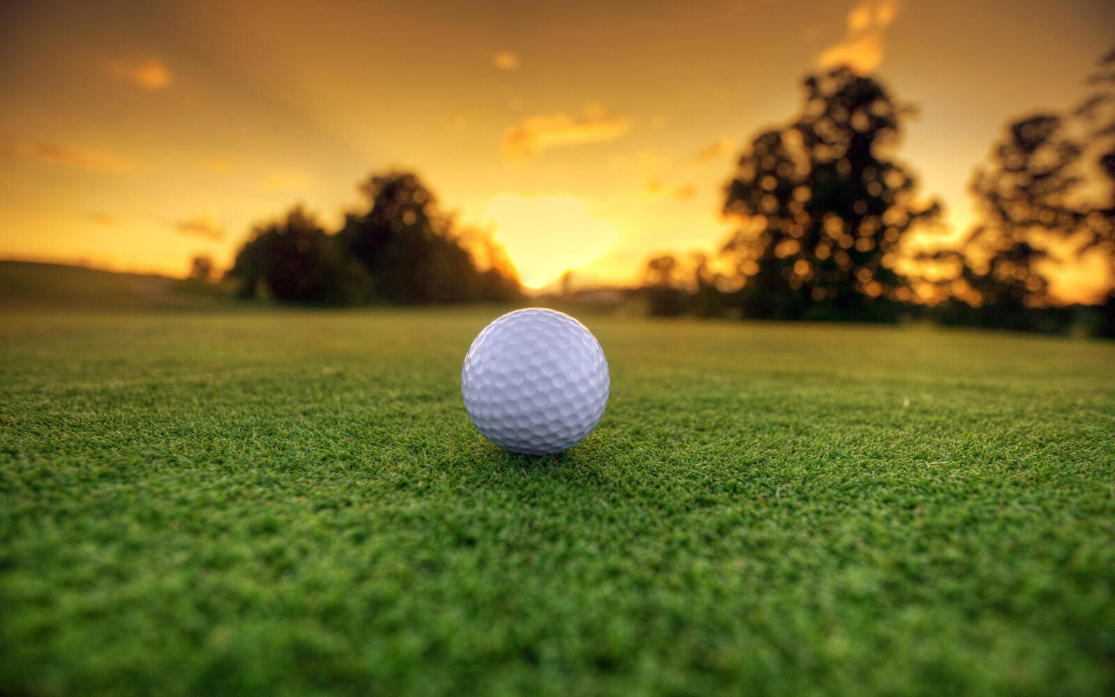 Wallpapers golf ball lawn on the desktop