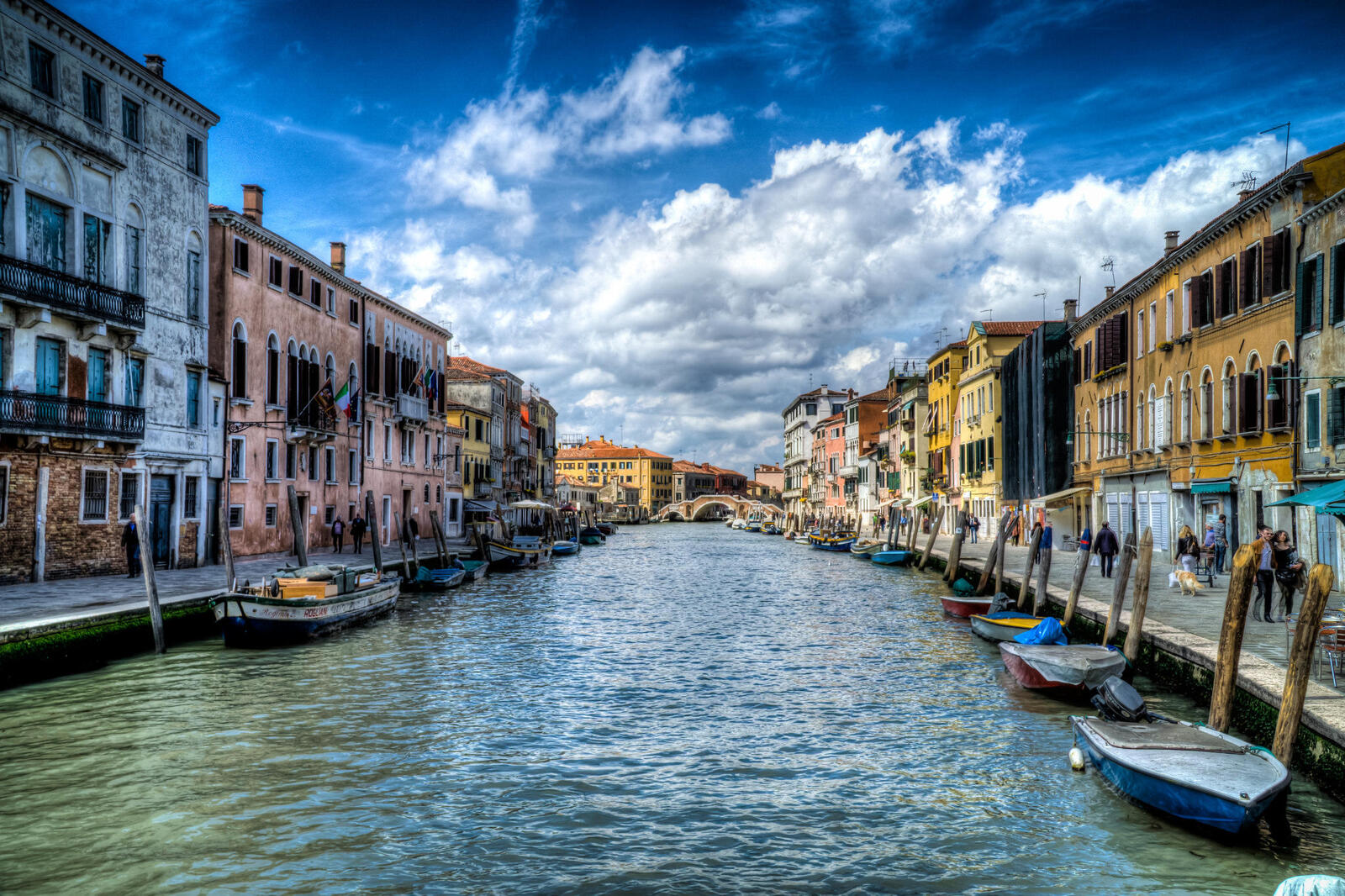 Обои Венеция река дома на рабочий стол