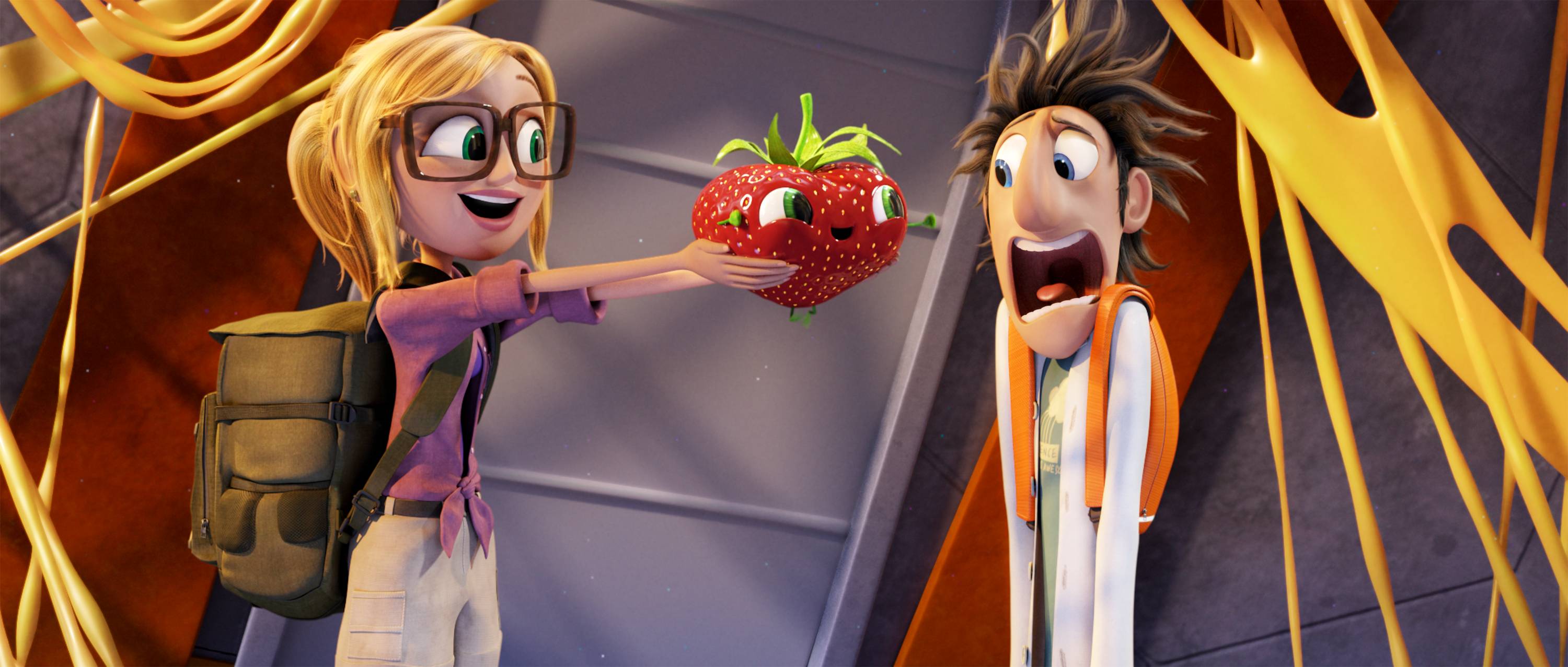 Wallpapers Cloudy with a Chance of Meatballs 2 cartoon family on the desktop