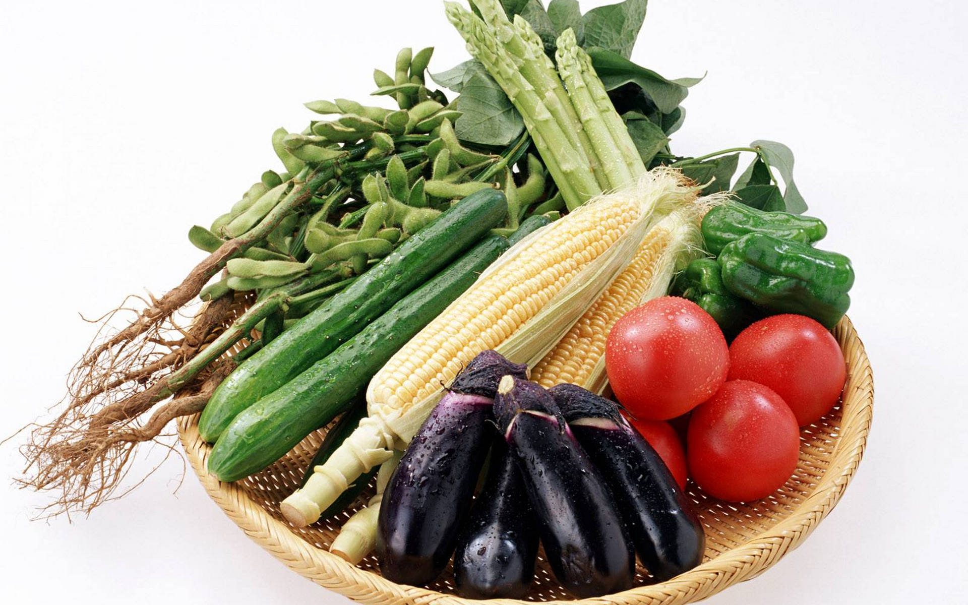 Фото бесплатно овощи, кукуруза, спаржа